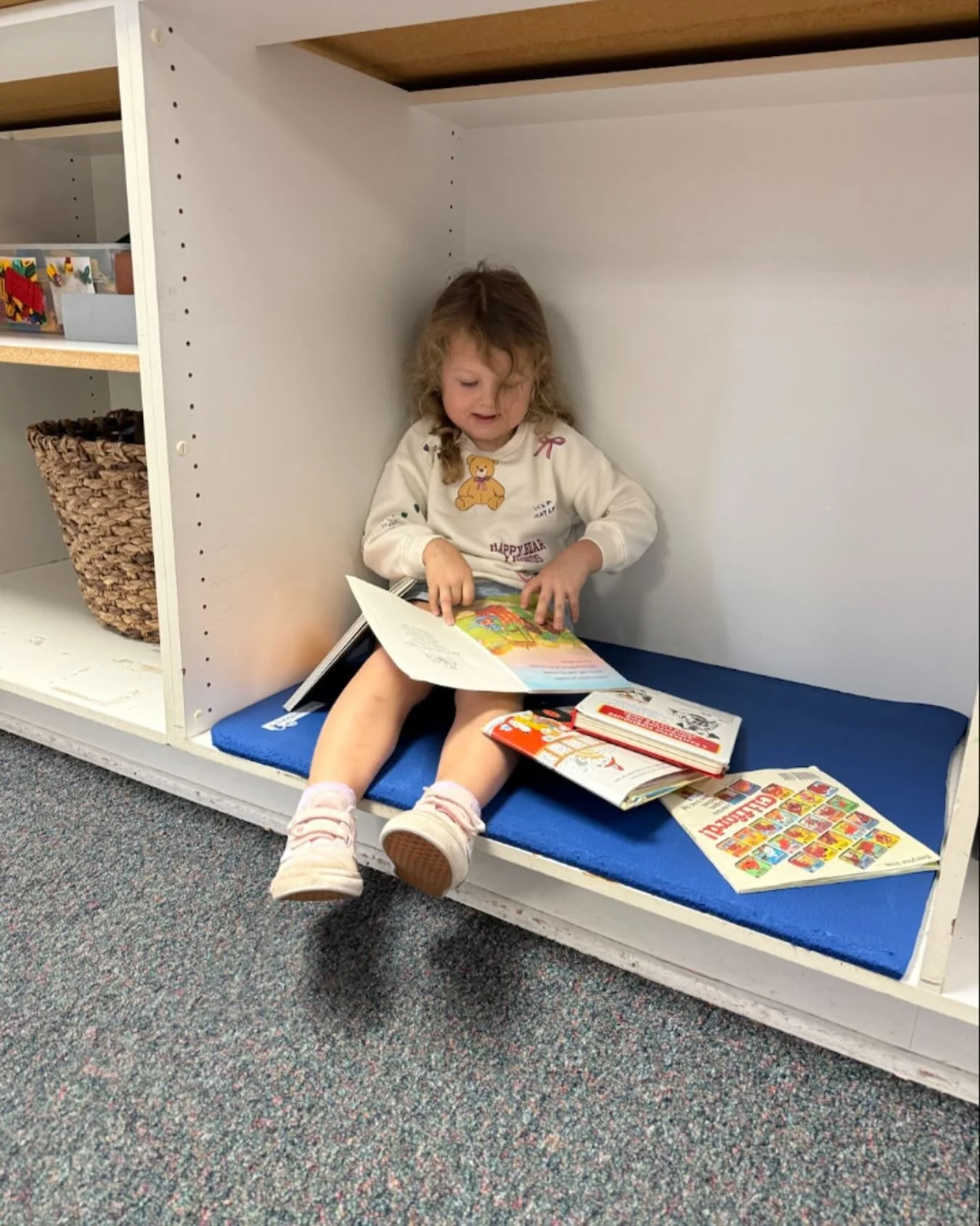 All a girl needs are books #reading#corner#quiet-corner#earlyreading#loveofbooks