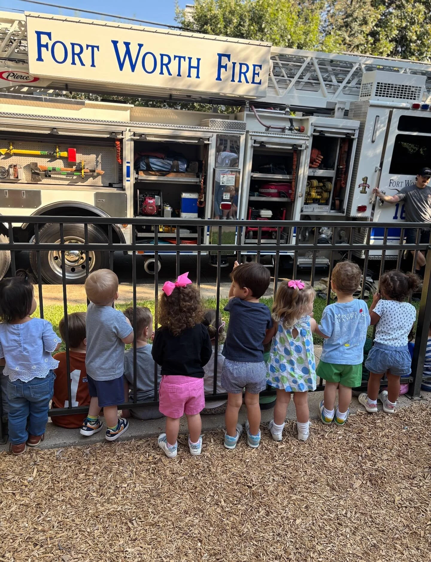 The wheels on the fire truck go &lsquo;round and &lsquo;round - the wheels on the fire truck go &lsquo;round and &lsquo;round&hellip;all thru the town#firesafety#haupt#neighborhoodfiremen#911#october#firesafety