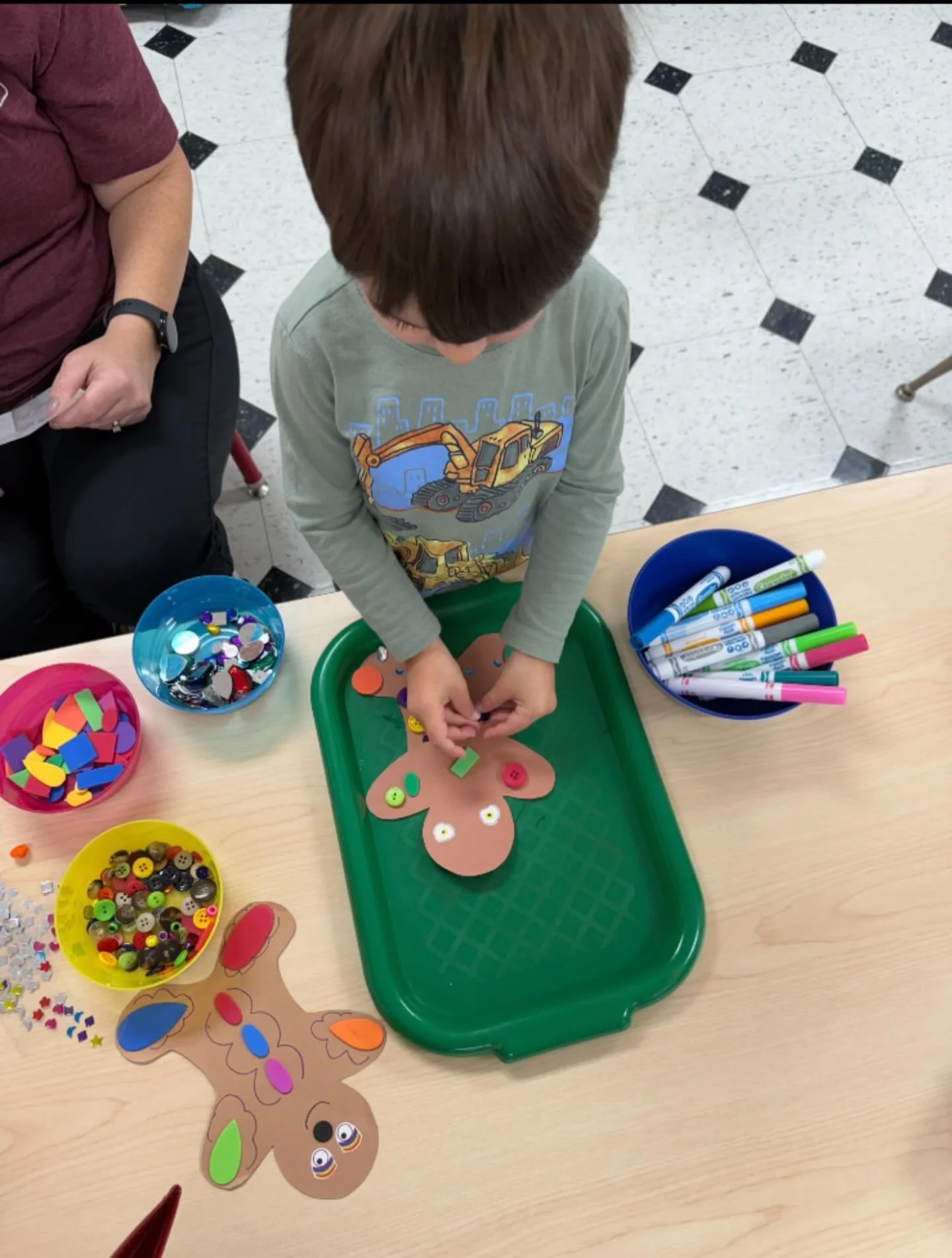 Gingerbread for the win! #haupt#preschool#holiday#art