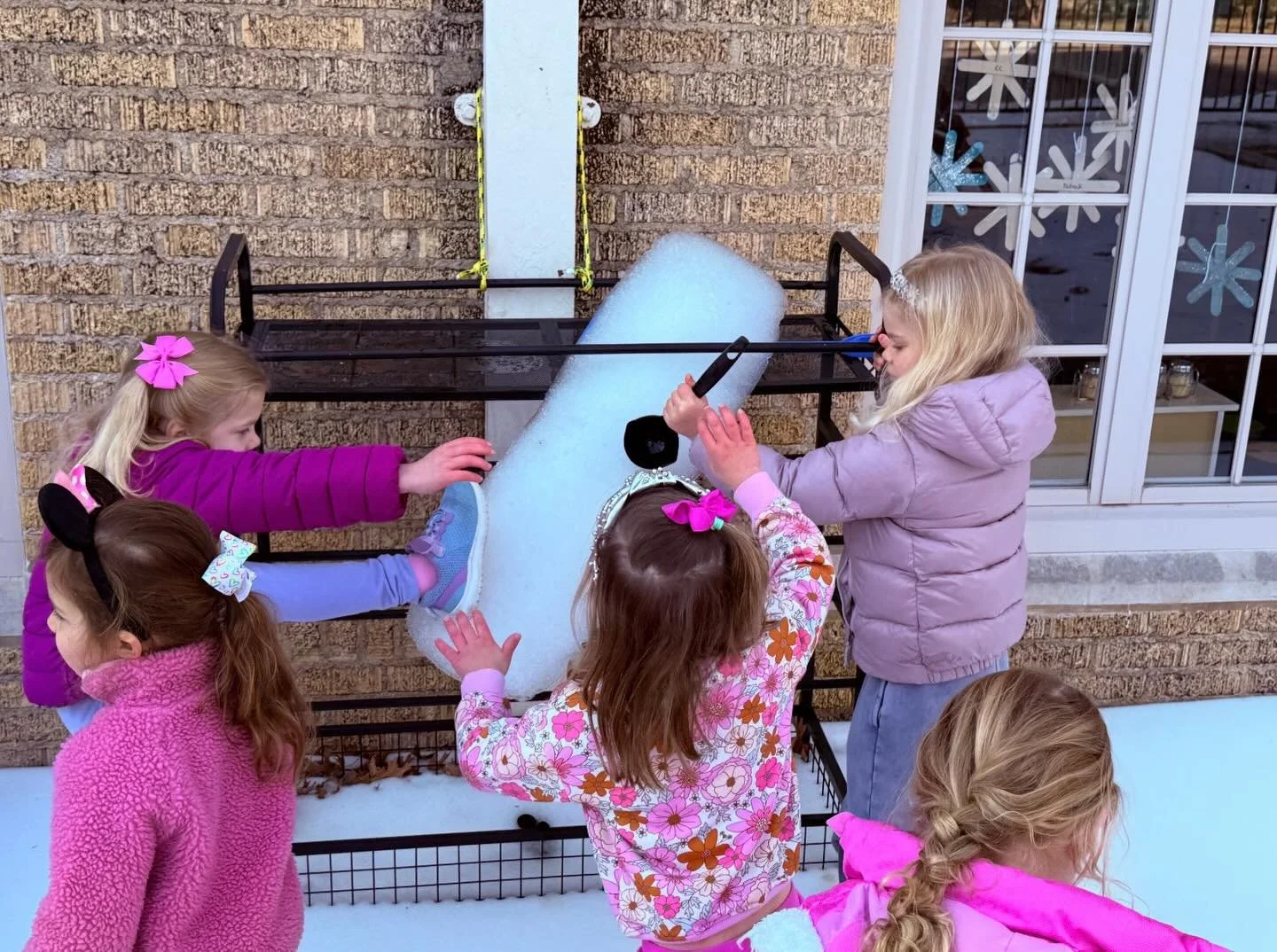 team work#playground#ice#winterstorm#prek#haupt