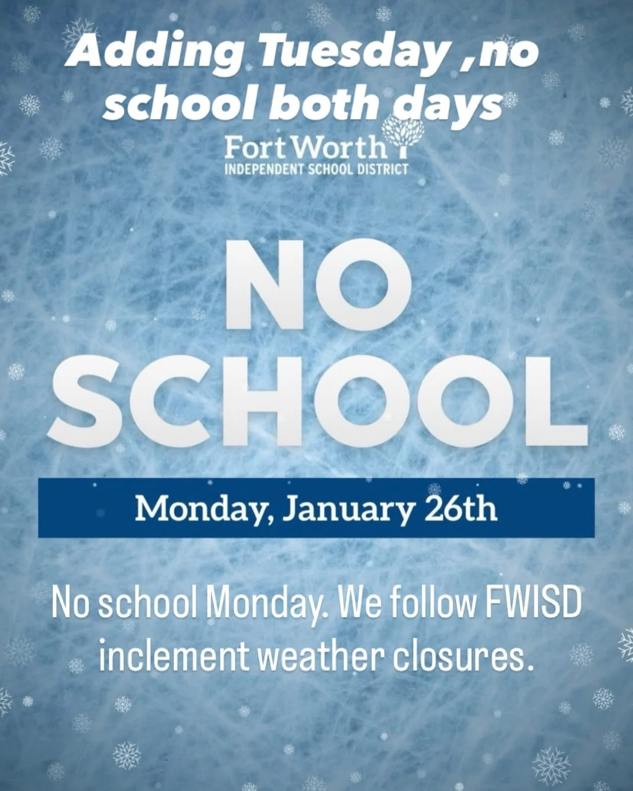 Due to inclement weather/temps we will be closed both Monday AND Tuesday. #staywarm#nomorewinter#cold#haupt
