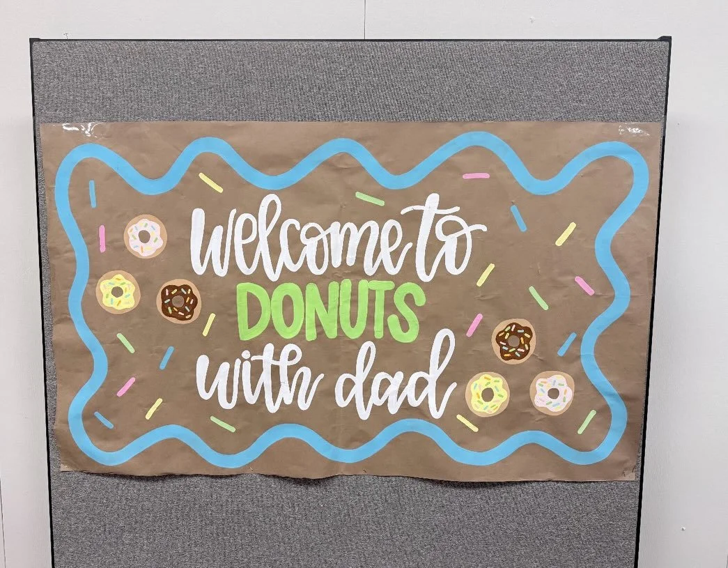 Donut underestimate how much we love our Donuts with Dad day!#haupt#traditions#preschool#donuts#dads
