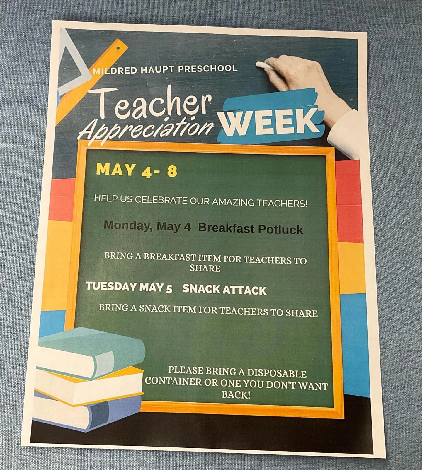 Don&rsquo;t forget the teachers in your child&rsquo;s life! #teacherappreciationweek#may#haupt#preschool