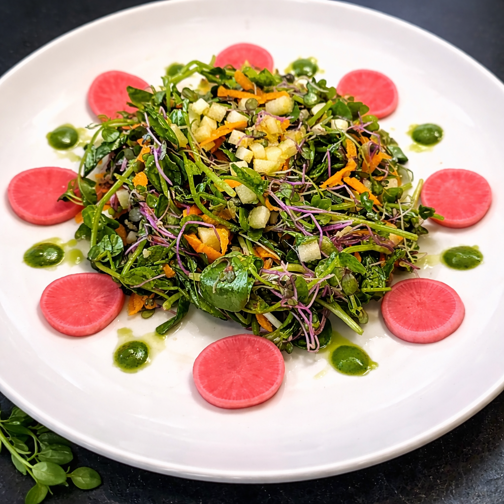 Gingered Microgreen Salad