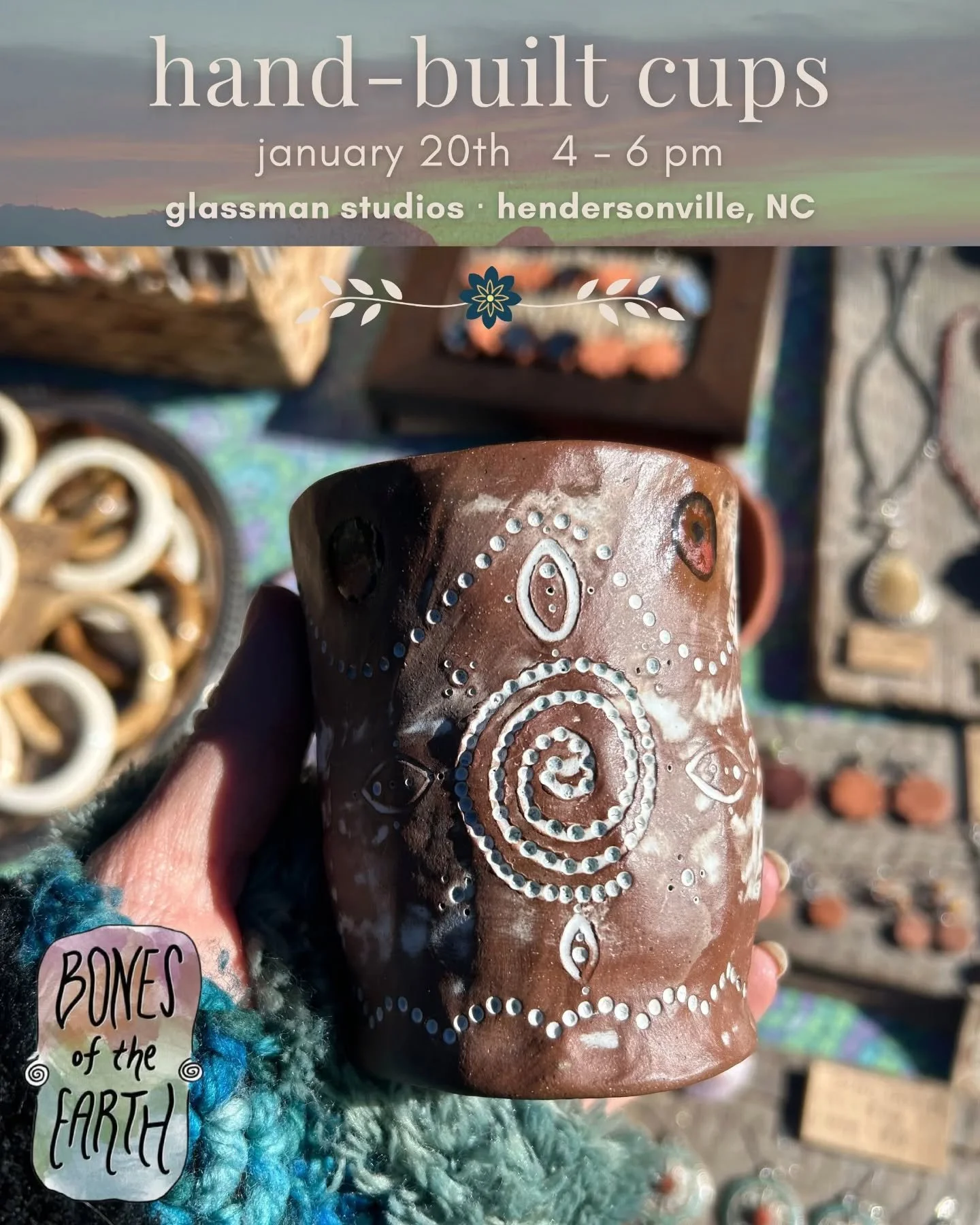 We're starting the year back with more One-Time Handbuilding classes taught by Gabrielle Roshelli 👐

🌀 January 20th 4-6pm, Handbuilt Cups

🌀 January 23rd 4-6pm, Clay Bead Making

🌀 January 31st 2-4pm, Slab-Built Dishes

Which one are you signing 