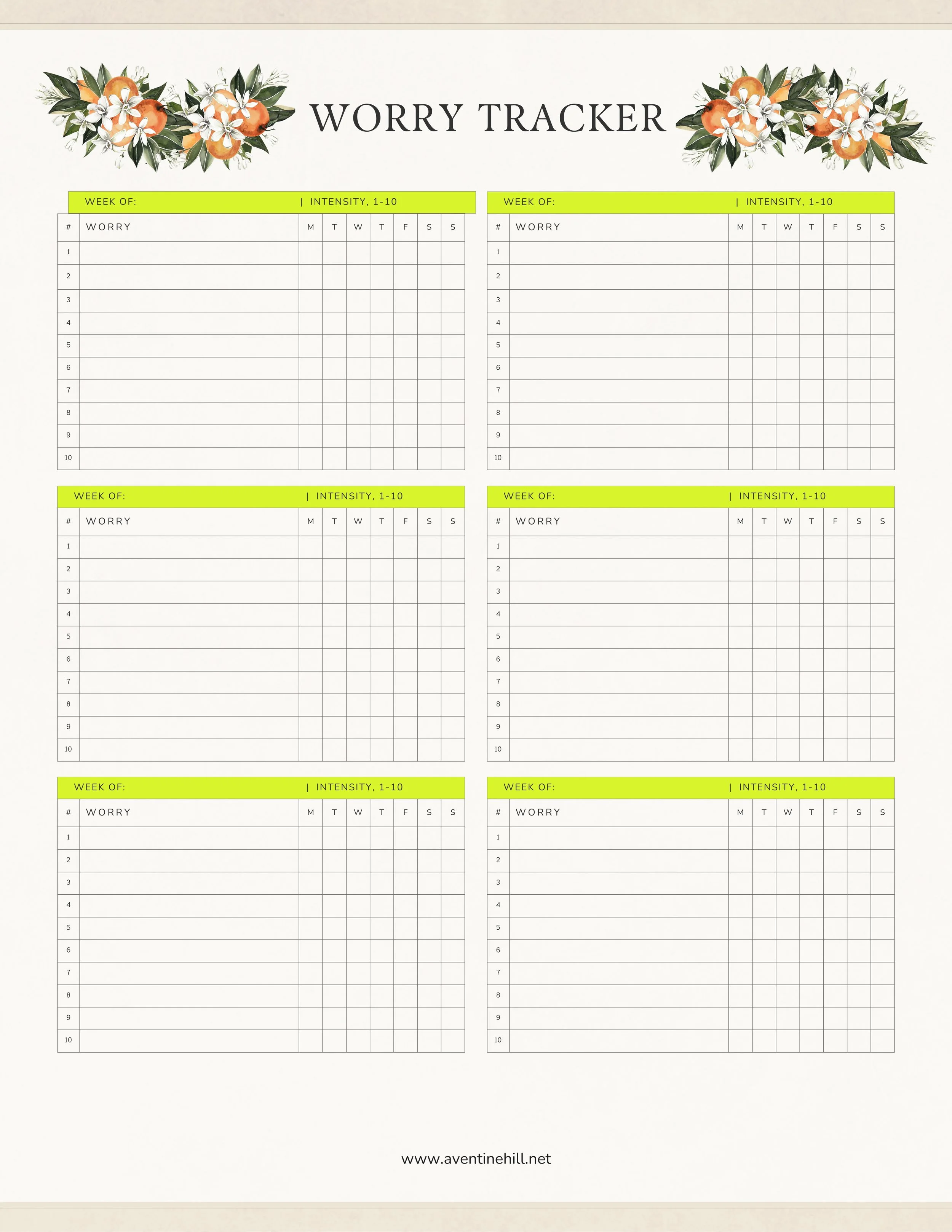 Worry Tracker