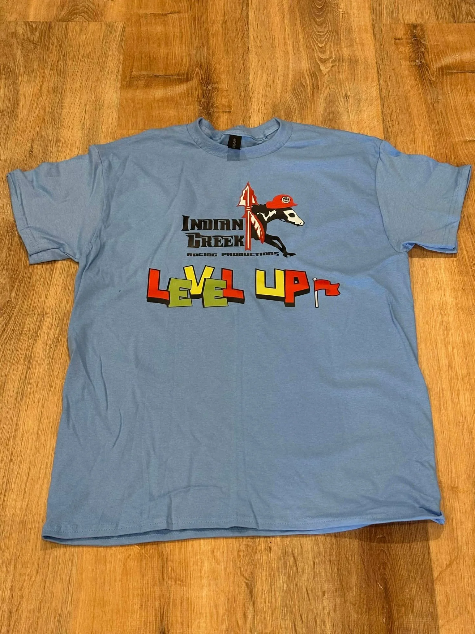 Level Up Light Blue Tee Shirt