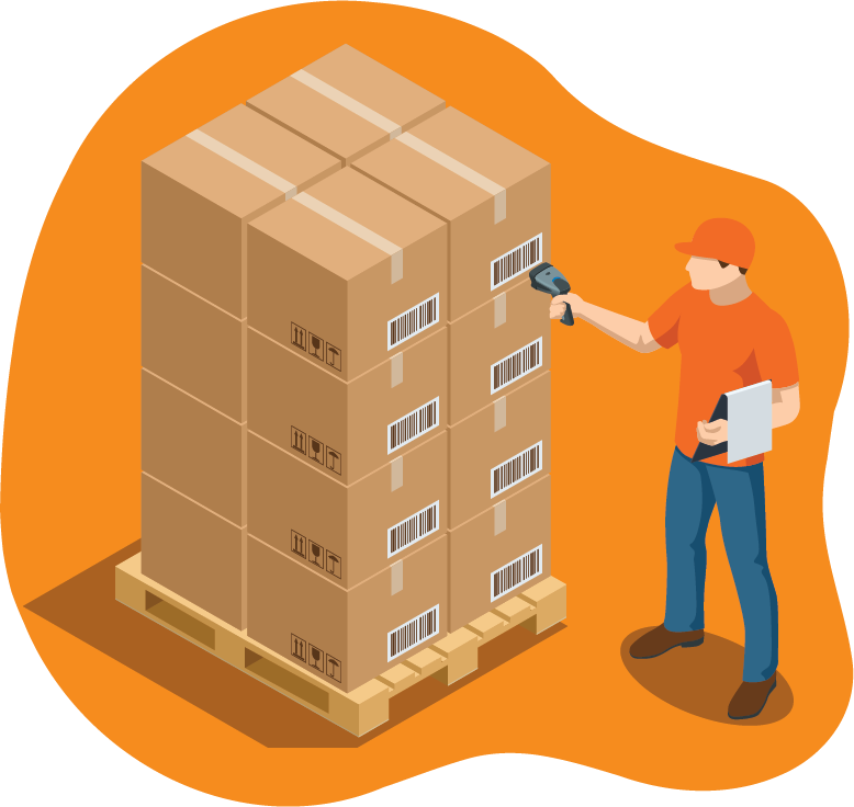 Automated logistics and manual quality checks: A BPD Group professional preparing printed stock for dispatch.