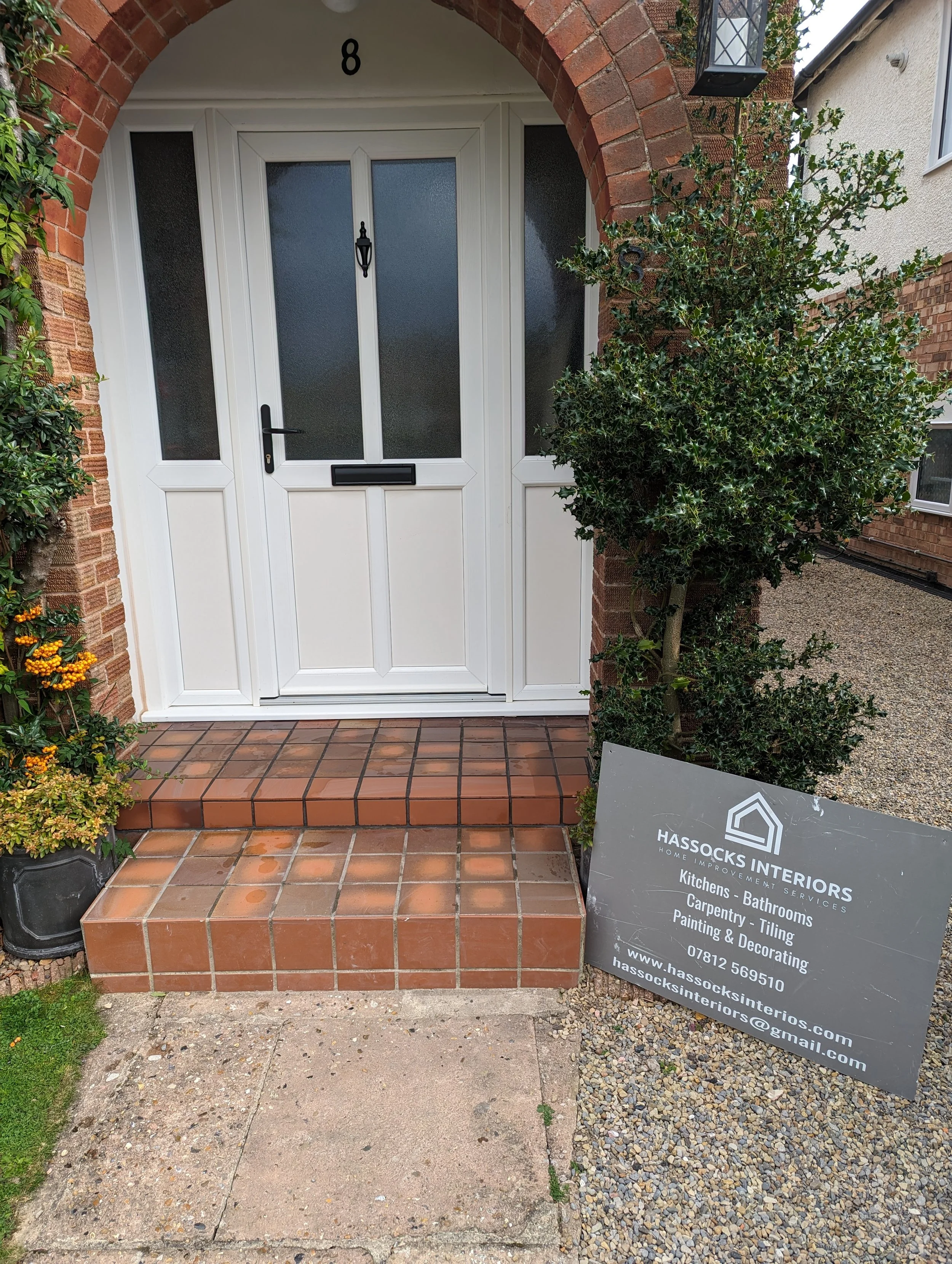 Front Doorstep Tiling by Hassocks Interiors