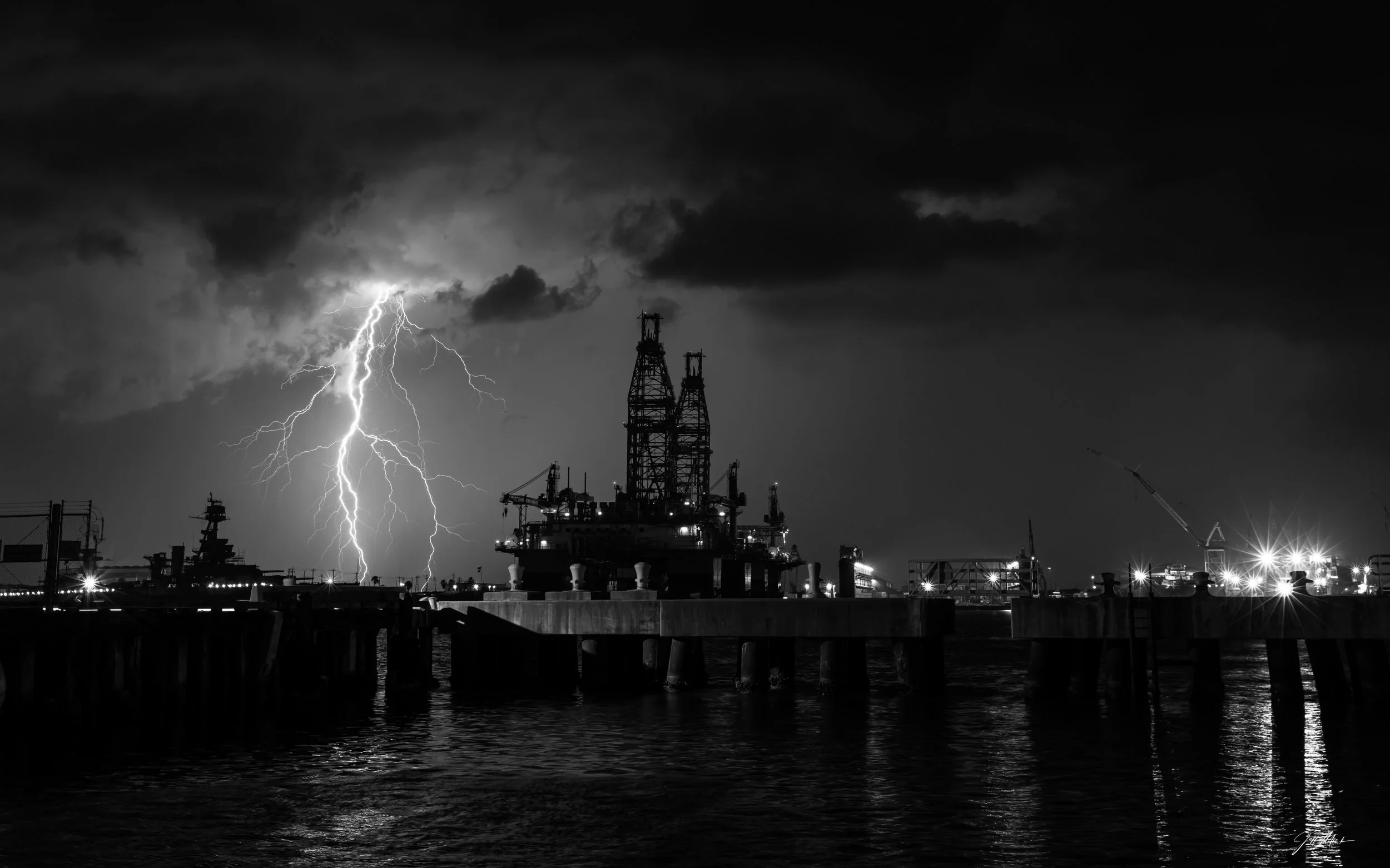 BOLD BOLT (B/W)-Gulf Copper Marine Services, Galveston, TX, USA