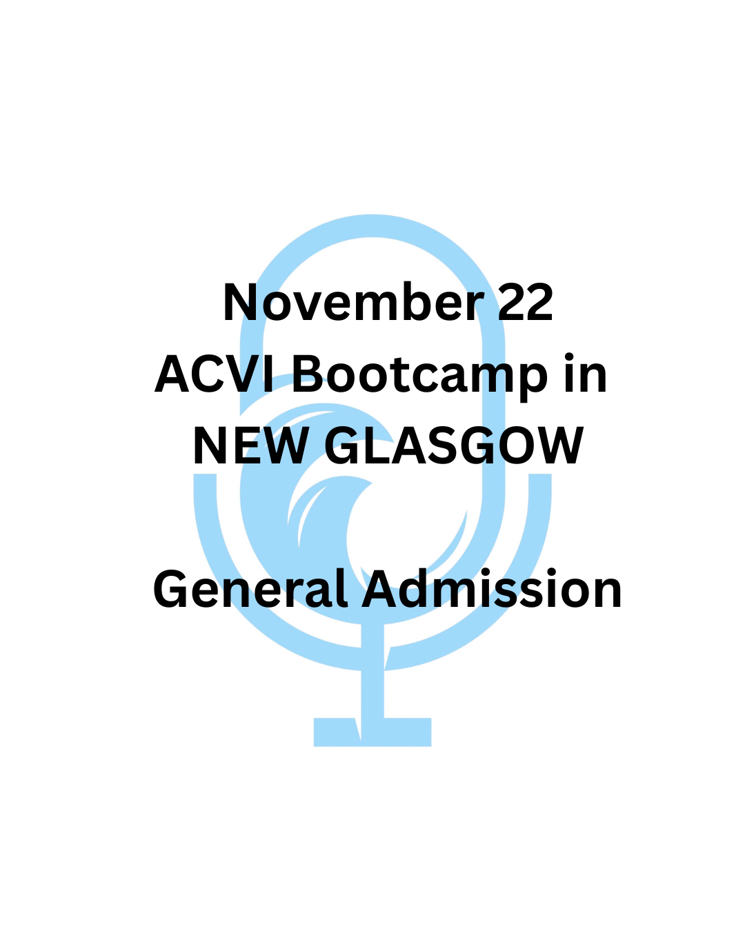 ACVI Bootcamp in New Glasgow - General Admission
