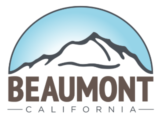 Logo of Mountaintop with the word 'BEAUMONT' in bold letters and 'California' below it.