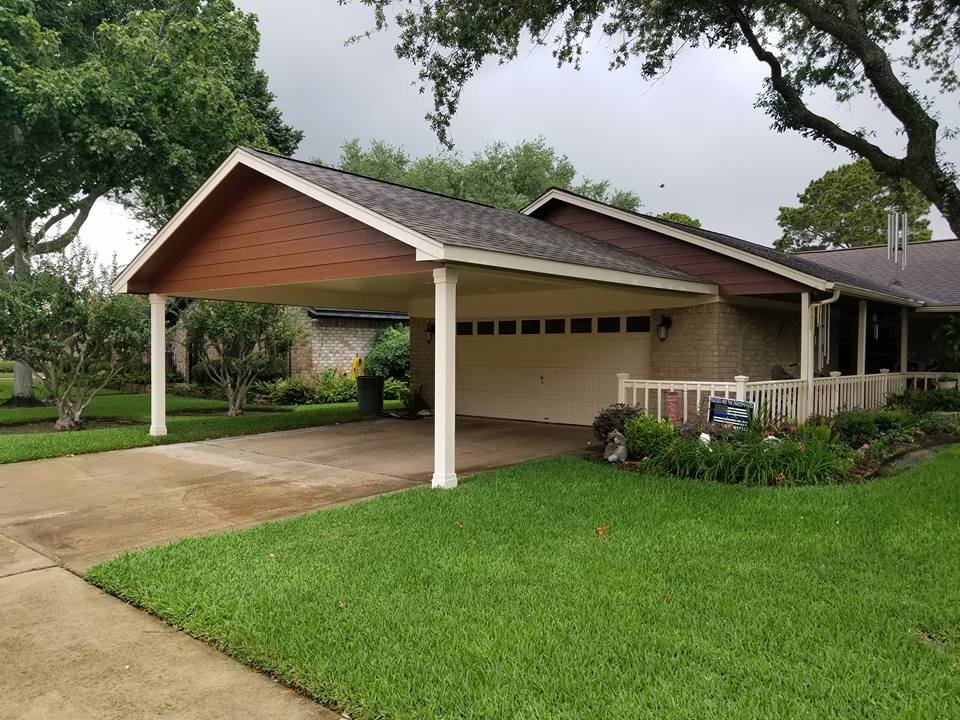 Carport attach to existing house(Deer Park TX.)