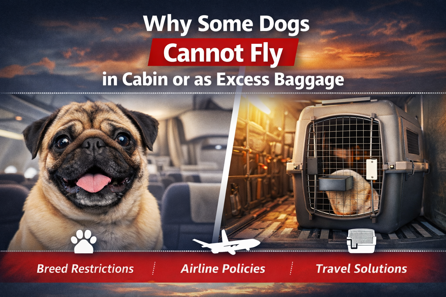 Why Some Dogs Cannot Fly in the Cabin or as Excess Baggage