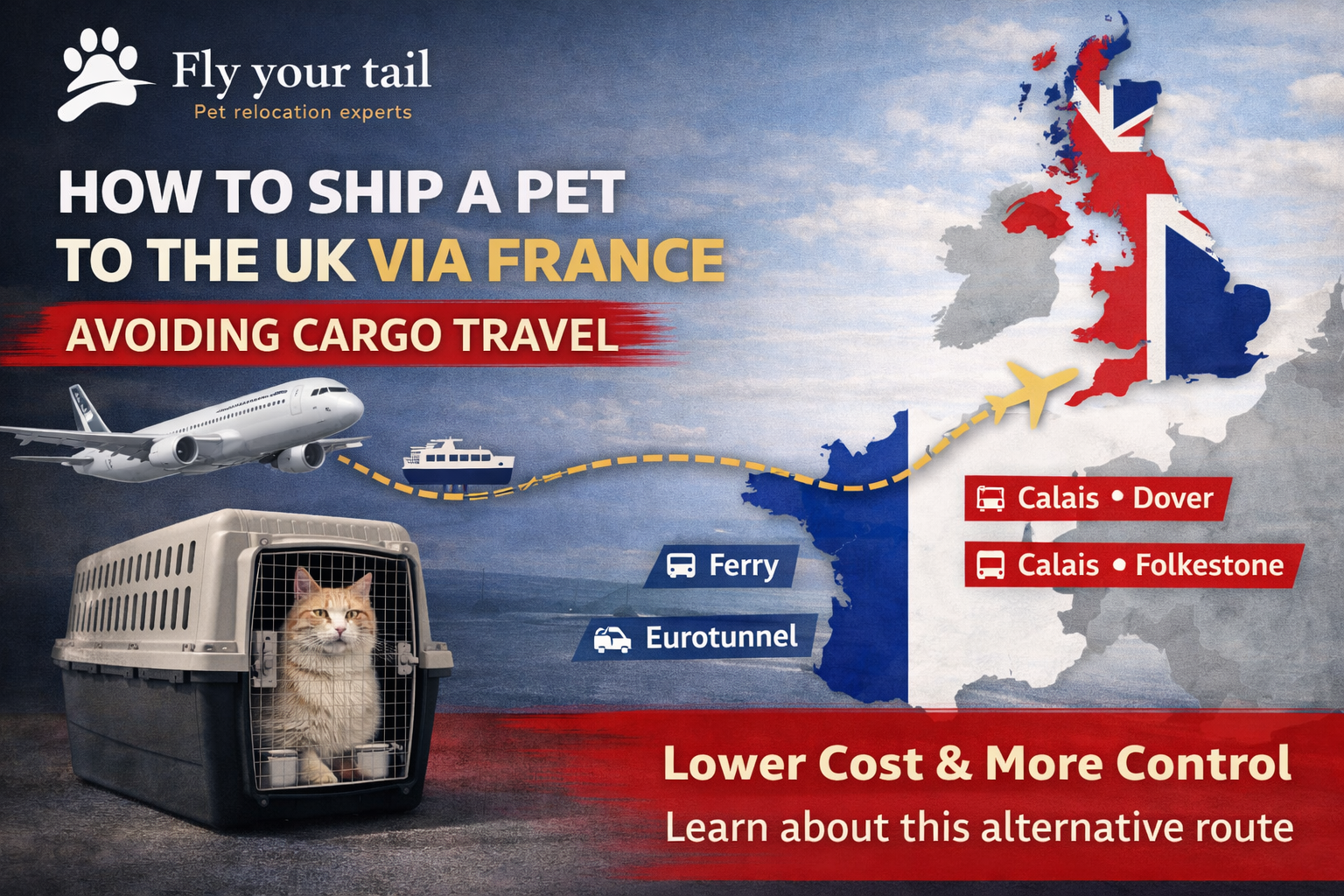 How to Ship a Pet to the UK via France (Avoiding Cargo Travel)