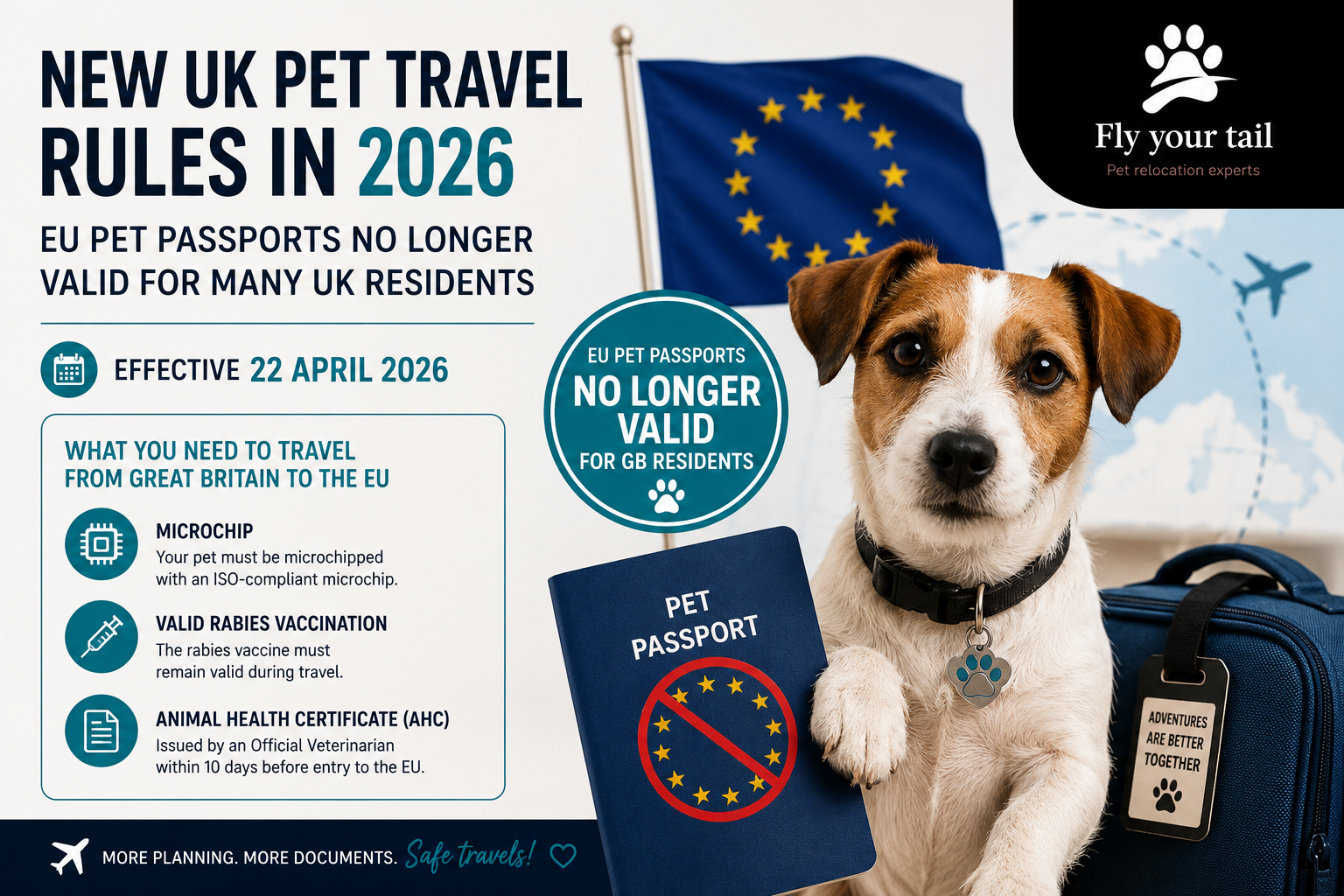 New UK Pet Travel Rules in 2026: EU Pet Passports No Longer Valid for Many UK Residents