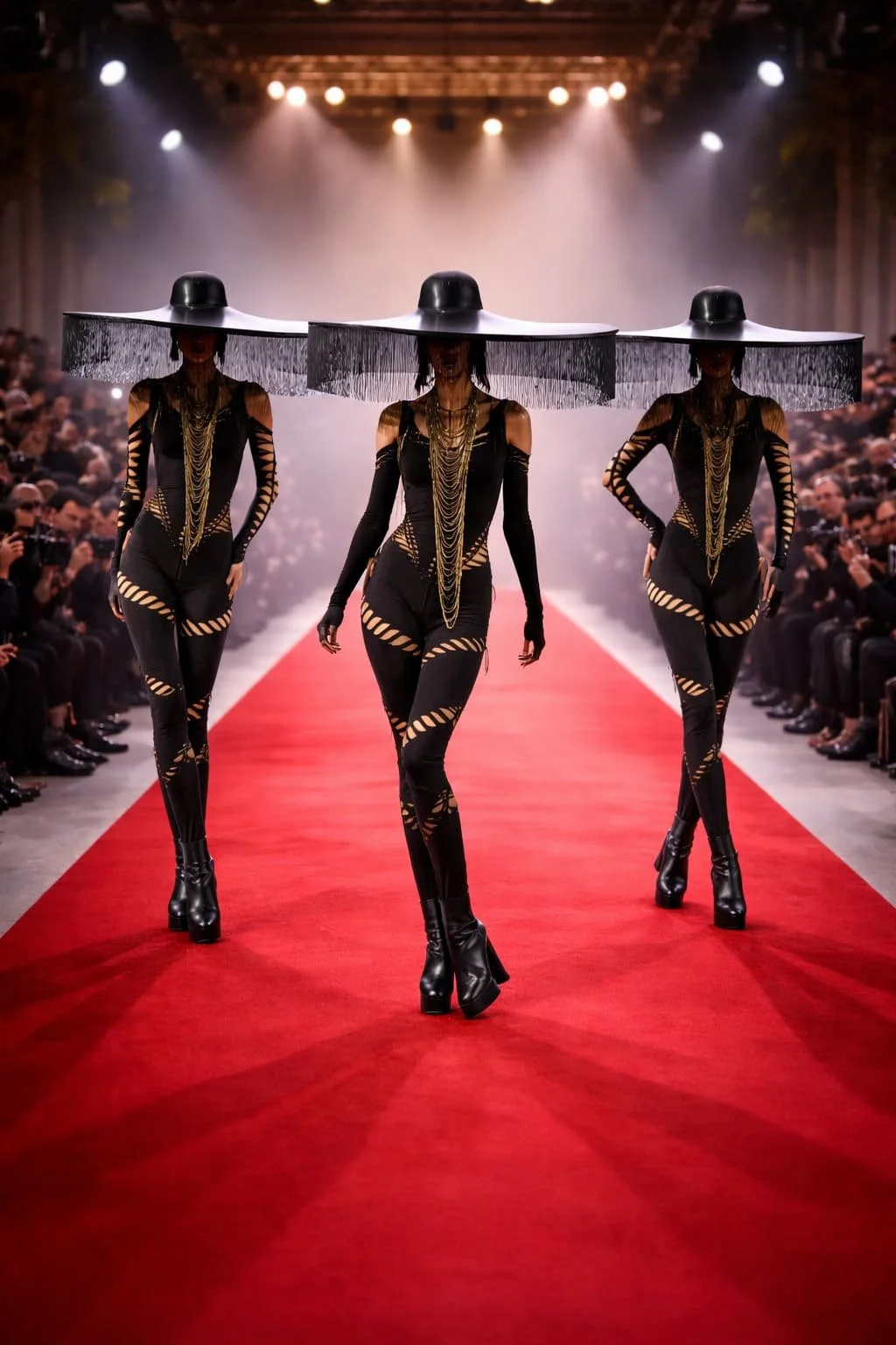 Ca déchire -Lovely Rebels - Léa Cartier combi catsuit cat goddess hat 6.jpg