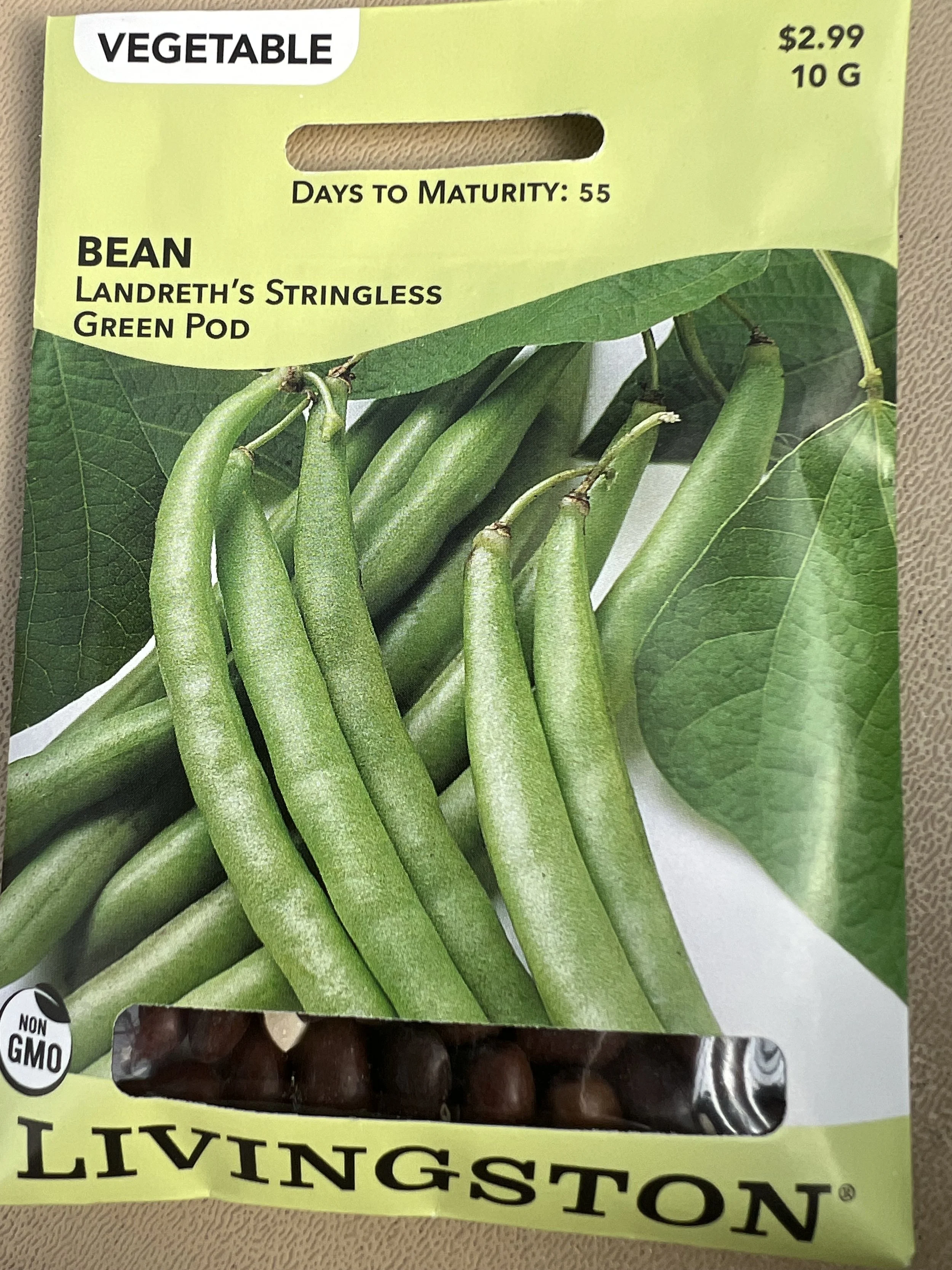 Bean Landreth's Stringless Green Pod