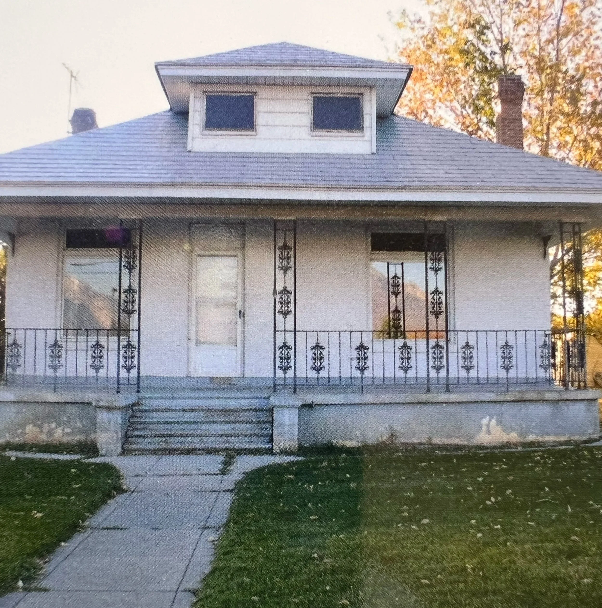 The house that John Schmidt originally built for his family in 1911 in West Jordan when he started farming in Utah.