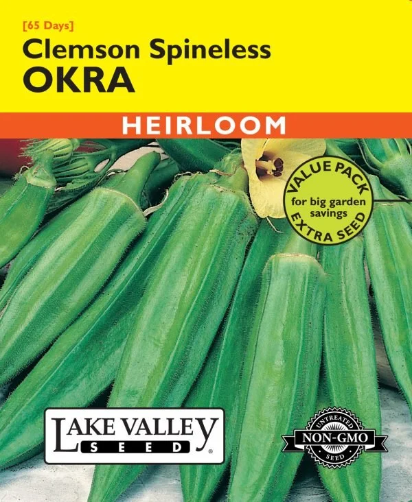 Okra Clemson Spineless Heirloom