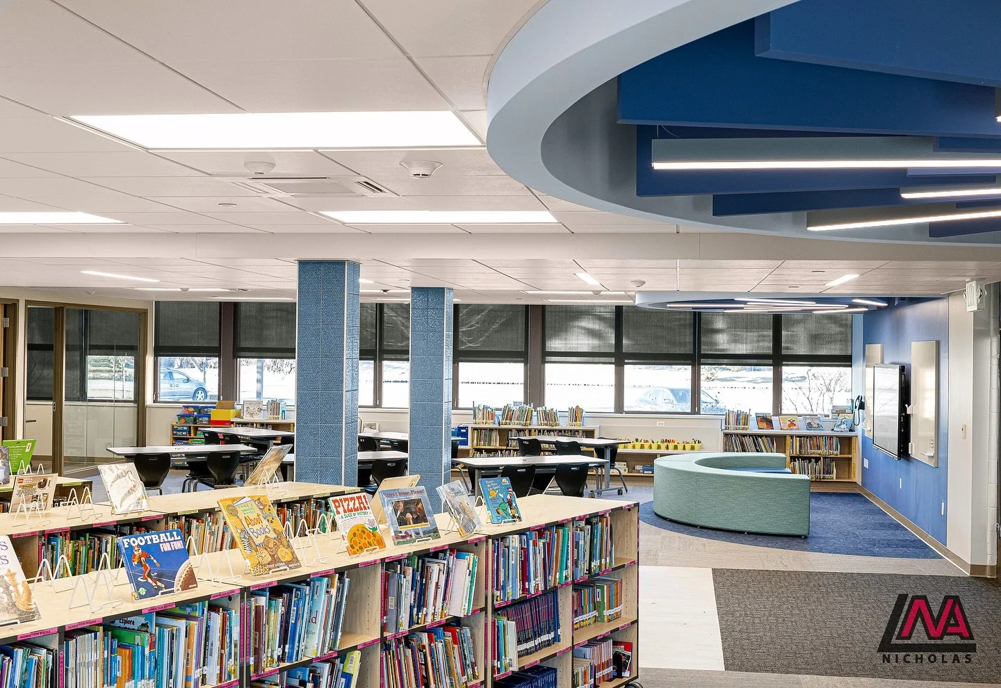 Happy School Library Month! 📚 We’re celebrating by spotlighting the brand new Learning Resource Center (LRC) at Euclid Elementary School in @rivertrailsd26. As part of last summer’s renovation, we transformed nearly the entire interior o