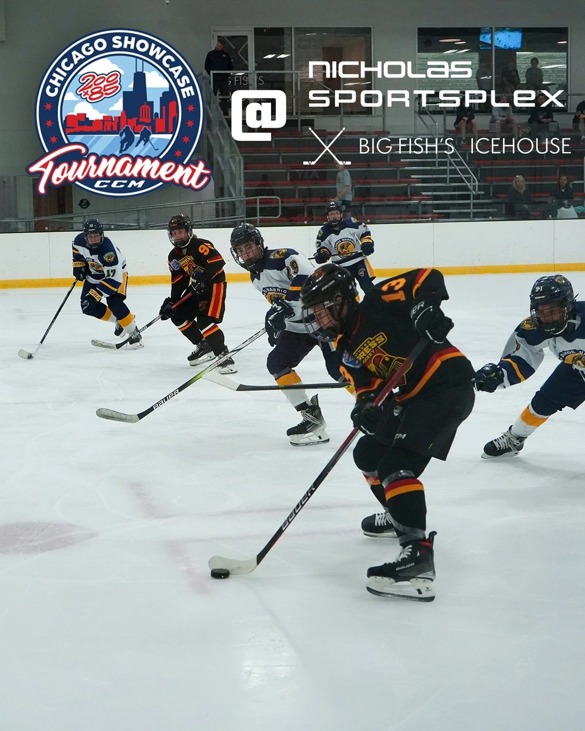 Top youth hockey teams from the U.S. and Canada are taking the ice at the Sportsplex this weekend! We’re excited to welcome the CCM Chicago Showcase Tournament by @200x85.
First time at the Sportsplex? Here’s what you need to know:
📍 Ad