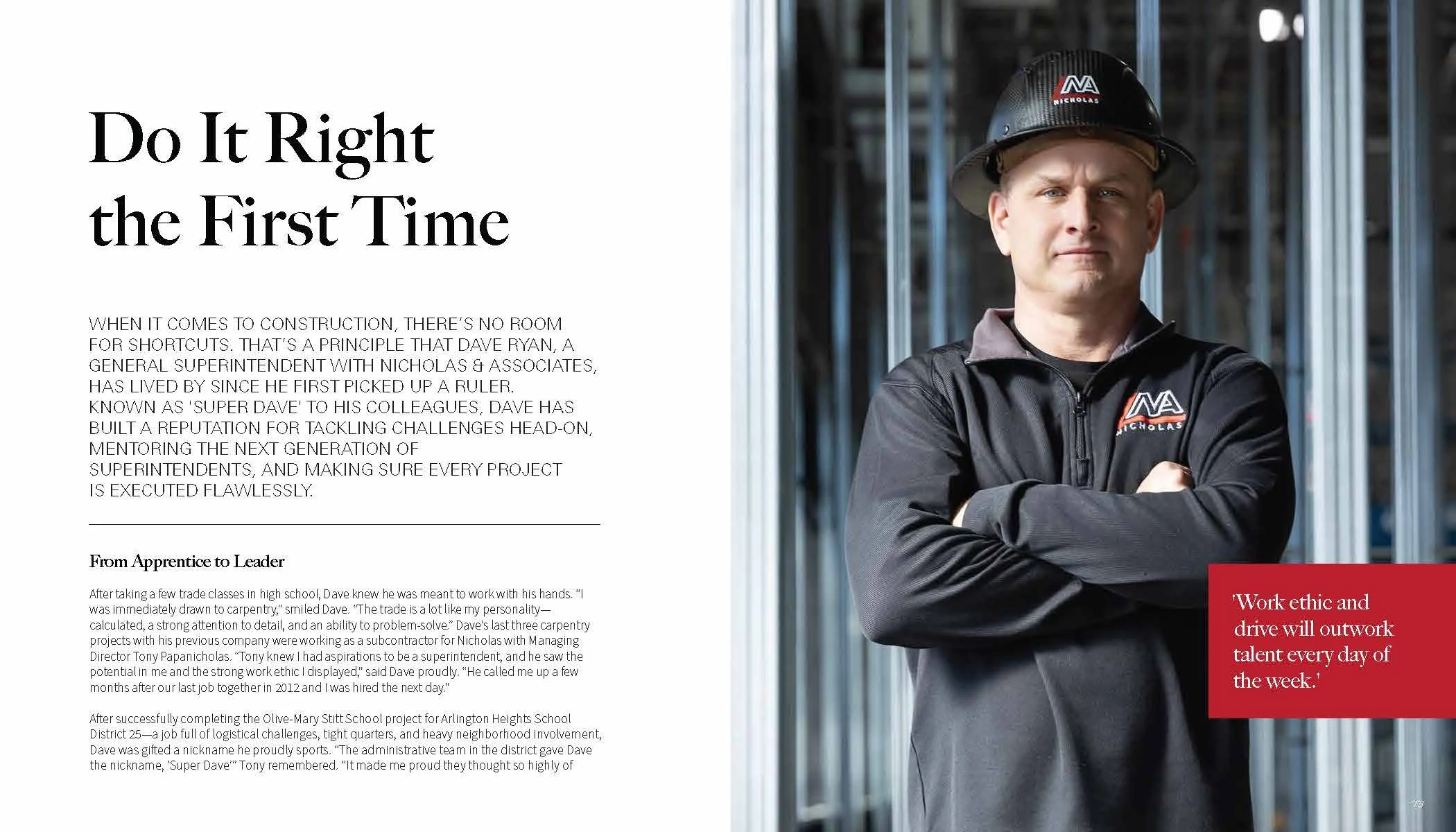 Do It Right the First Time