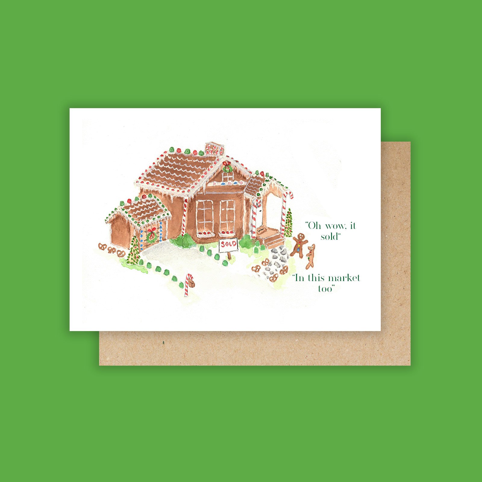 Gingerbread house for sale- 4" x 6"