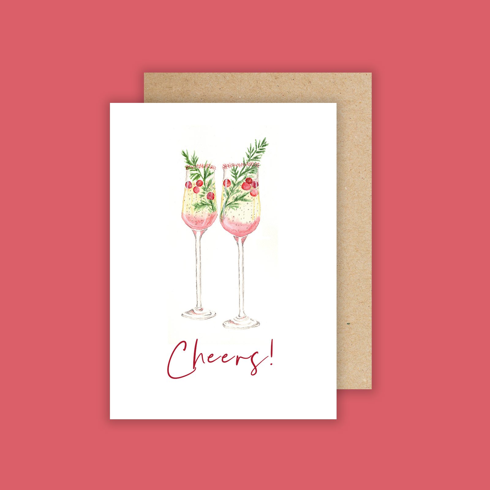 Cheers!- 3.25" x 4.5"
