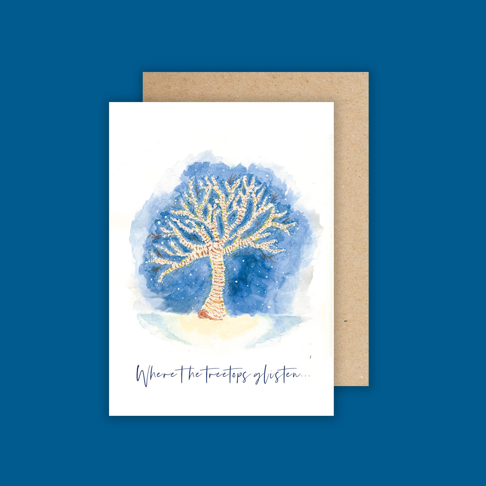 Twinkly light tree- 4" x 6"