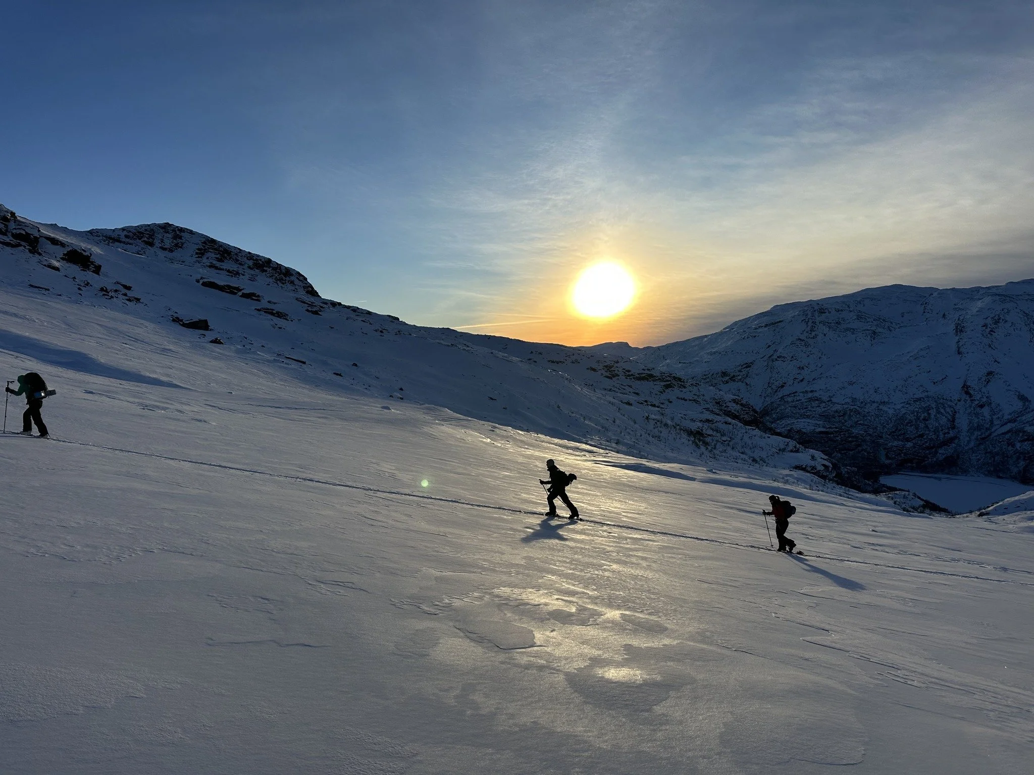 Ski touring at Bjerkebu