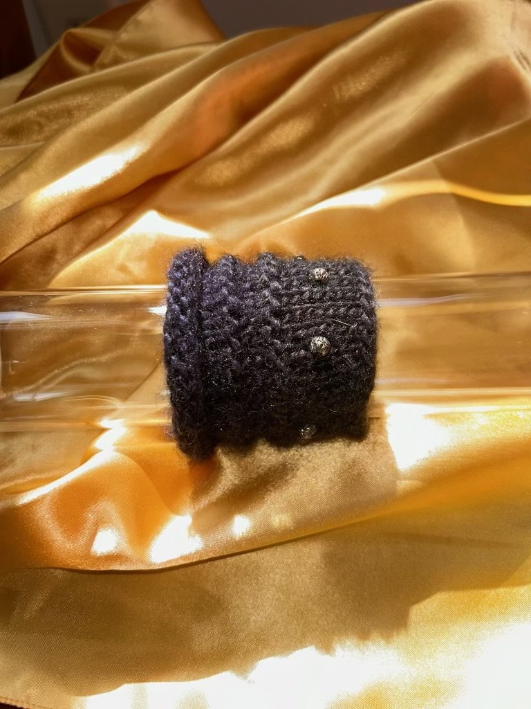 Black Knitted Bracelet
