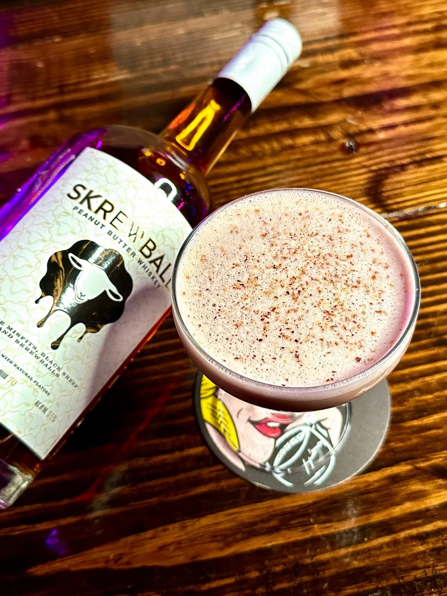Think back to after-school PB&amp;Js&hellip; now fast forward to tonight at 5PM. 😉
The Smucker Up is our rotating cocktail of the week, bringing Skrewball + strawberry + cassis together for a nostalgic weekend treat.
