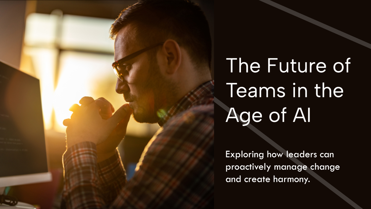 Leader thoughtfully managing AI’s impact on teams and change