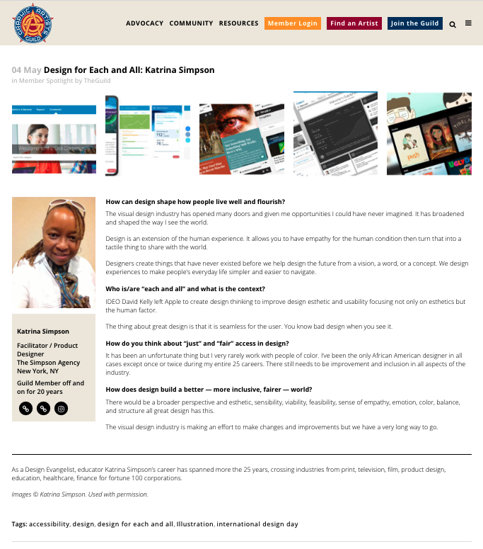 Graphic Artist Guild Feature