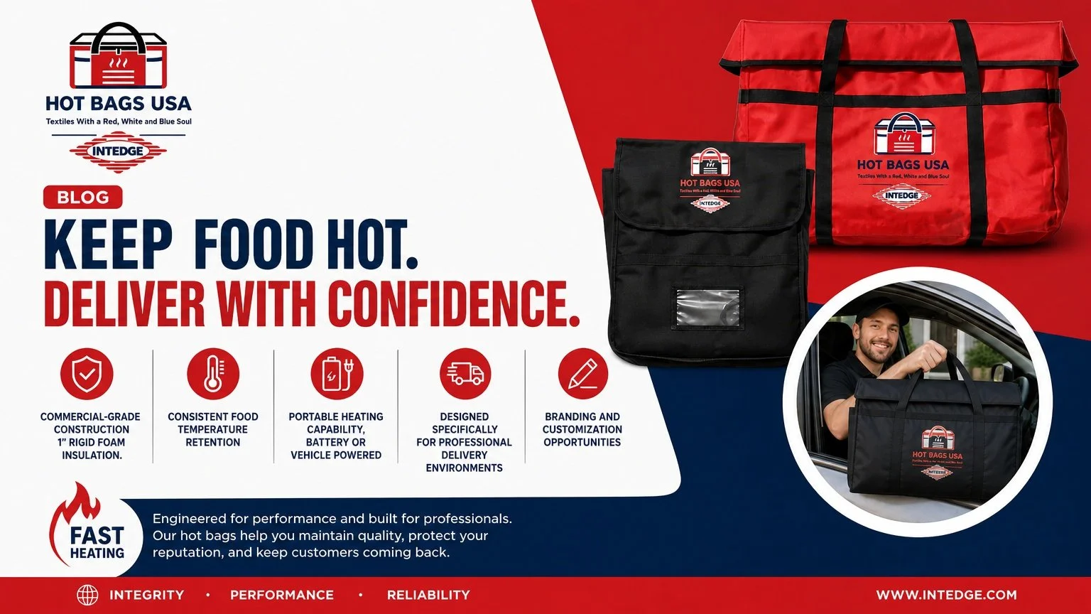 Intedge Heated Delivery Bags: The Ultimate Solution for Keeping Food Hot, Fresh, and Ready to Serve