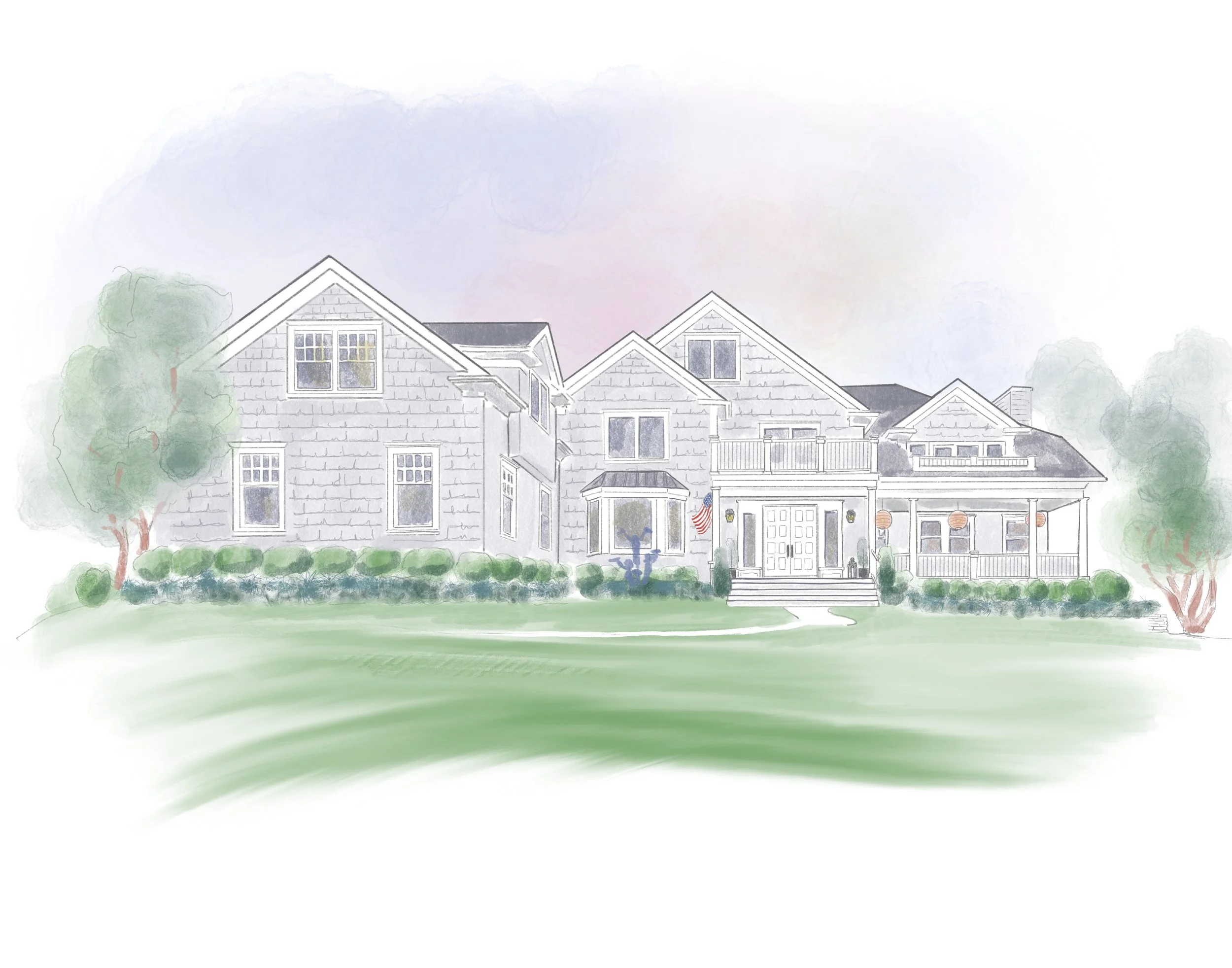 Home custom illustration