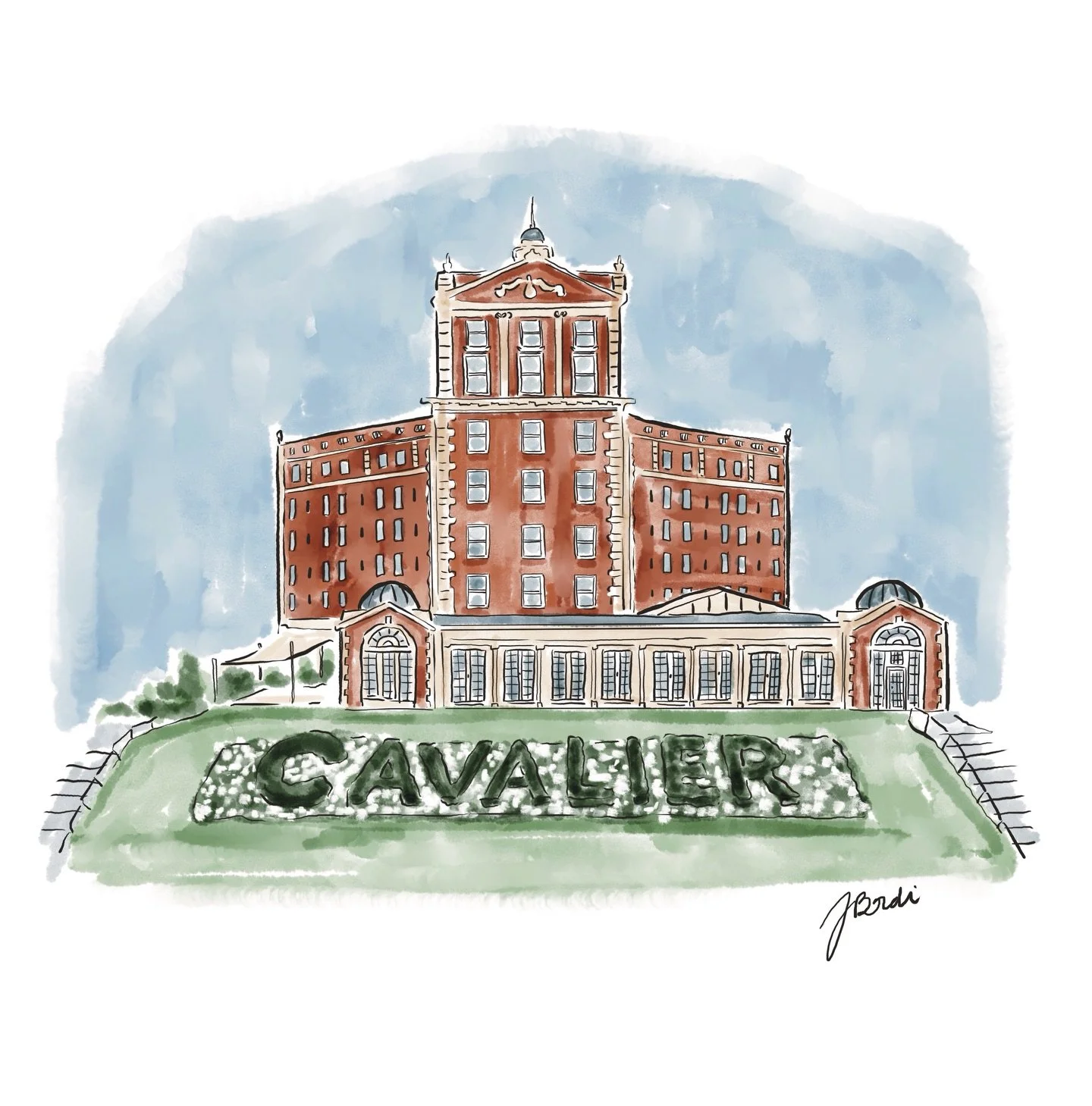 Small drawing for a larger custom collage.