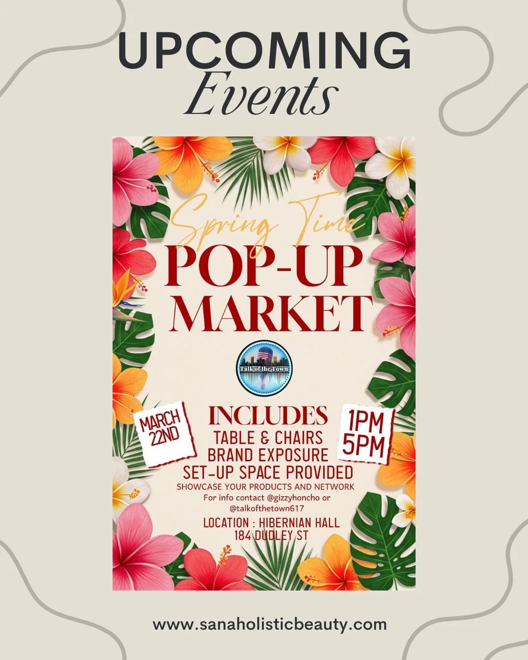 We&rsquo;re excited to spend the afternoon in community, sharing our elemental wellness rituals and connecting with new faces.
If you&rsquo;ve been curious about our candles, aromatherapy oils, or simply want to experience the energy behind Sana, thi