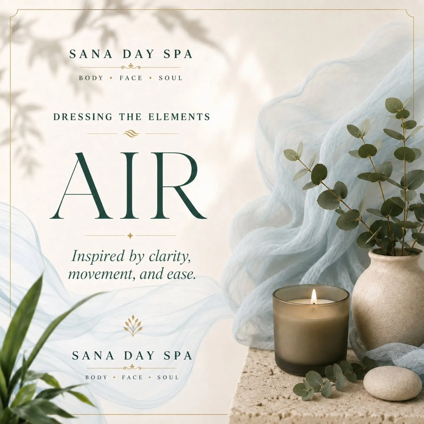 Air has always reminded me that wellness is not only about adding more. Sometimes it is about creating space.

Space to breathe. Space to reflect. Space to reconnect with yourself.

This outfit was inspired by the feeling of Air: light, open, and int