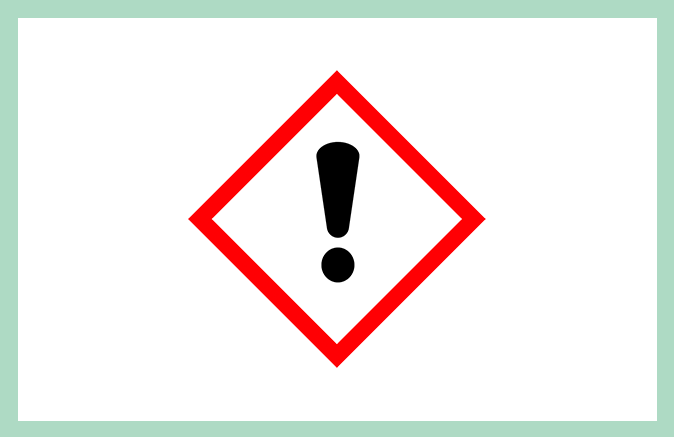 Veiligheidssymbool irriterend en schadelijk