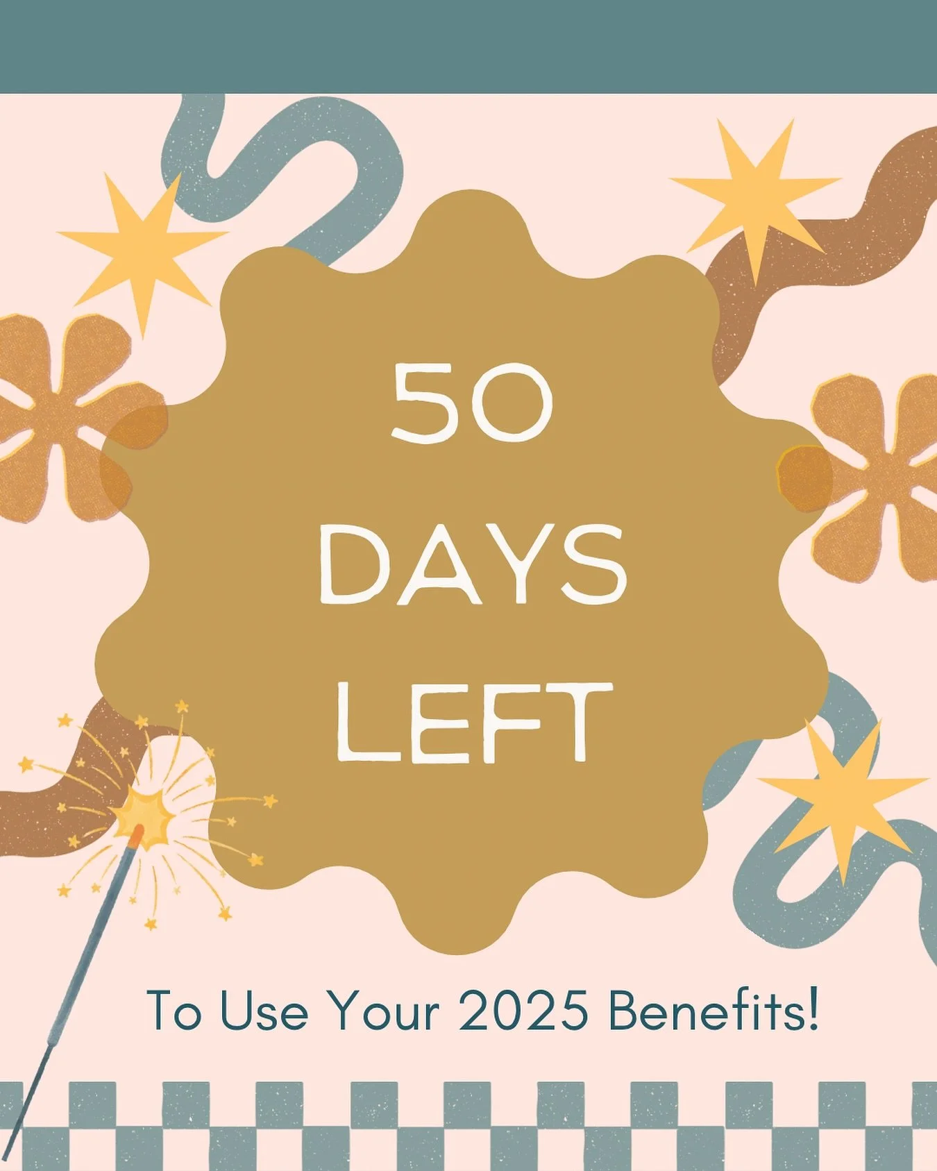 Only 50 days (or 6.5 weeks) left to use up your 2025 health benefits! 📣‼️

If you have not already, we highly recommend pre-booking your remaining sessions until the end of the year as this is our busy season! ✨❄️

#okotoks #okotokstherapy #okotokst