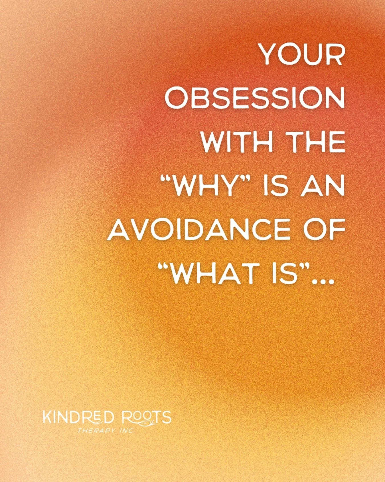 It&rsquo;s natural to want answers&hellip; Our brains are wired to search for meaning, causes, and explanations; especially when something hurts. We believe that if only we could understand the WHY, we can avoid feeling the pain of the WHAT, or at th