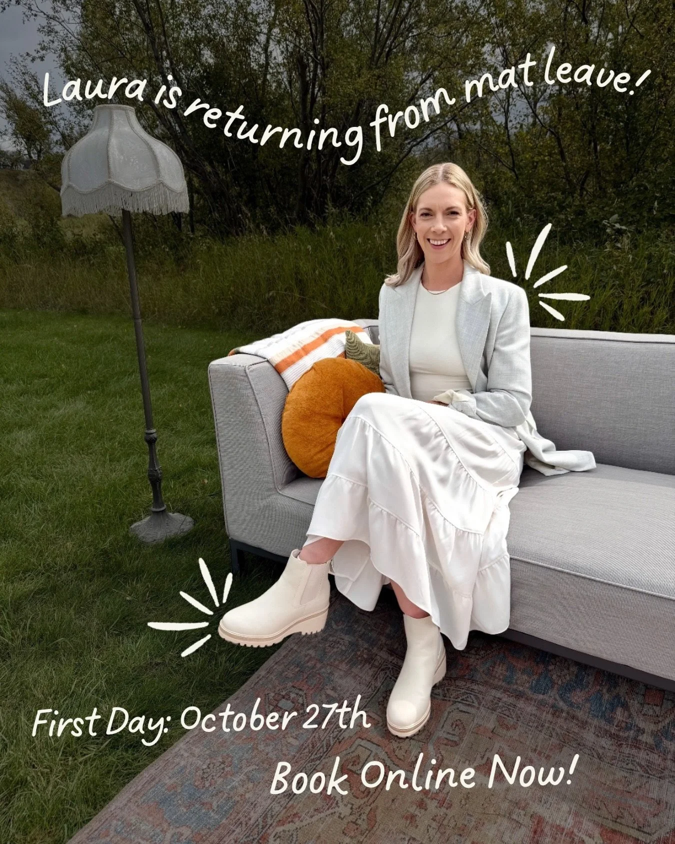 @kindredrootslaura is coming back! 💓✨

We missed her sweet, warm, and maternal energy around the healing hub&hellip; not to mention her infectious laugh! 🥹🥲

Laura will be accepting back any of her former clients, plus new clients as well! ✨

She 