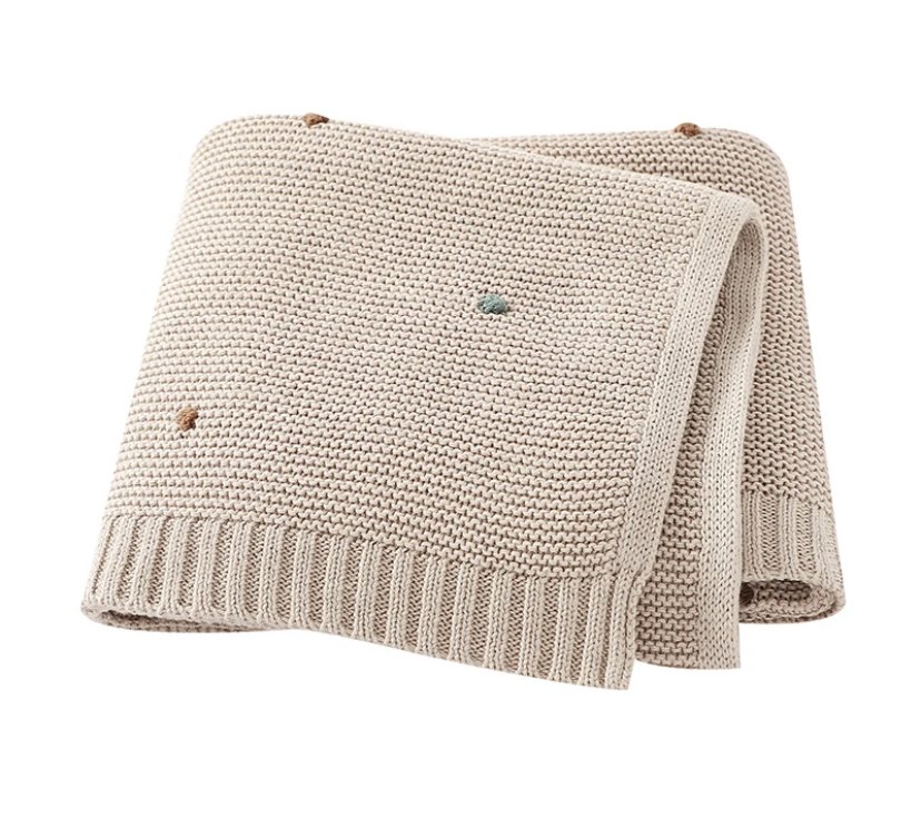 Speckled Knitted Blanket
