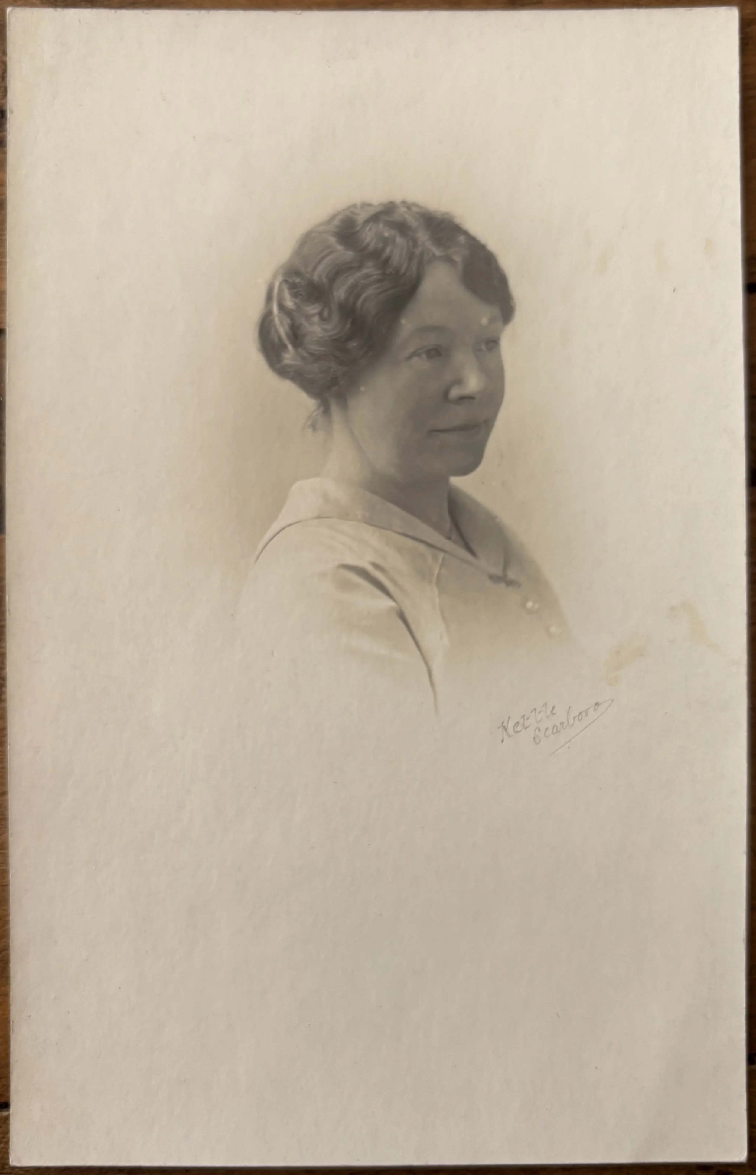 Portrait of a woman by Herbert Kettle, Scarborough photographer