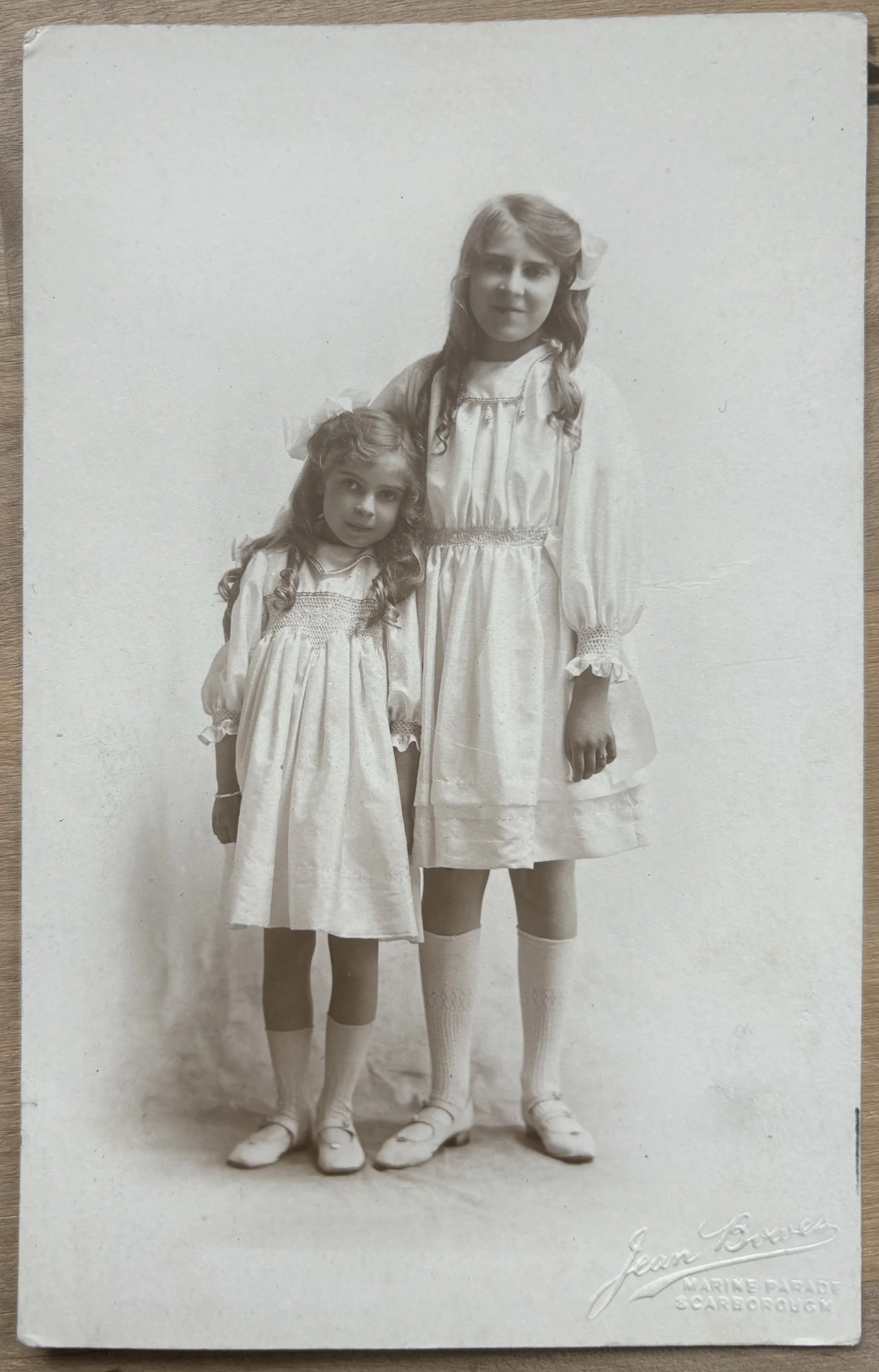 Portrait of two girls by Jean Bowes of Scarborough