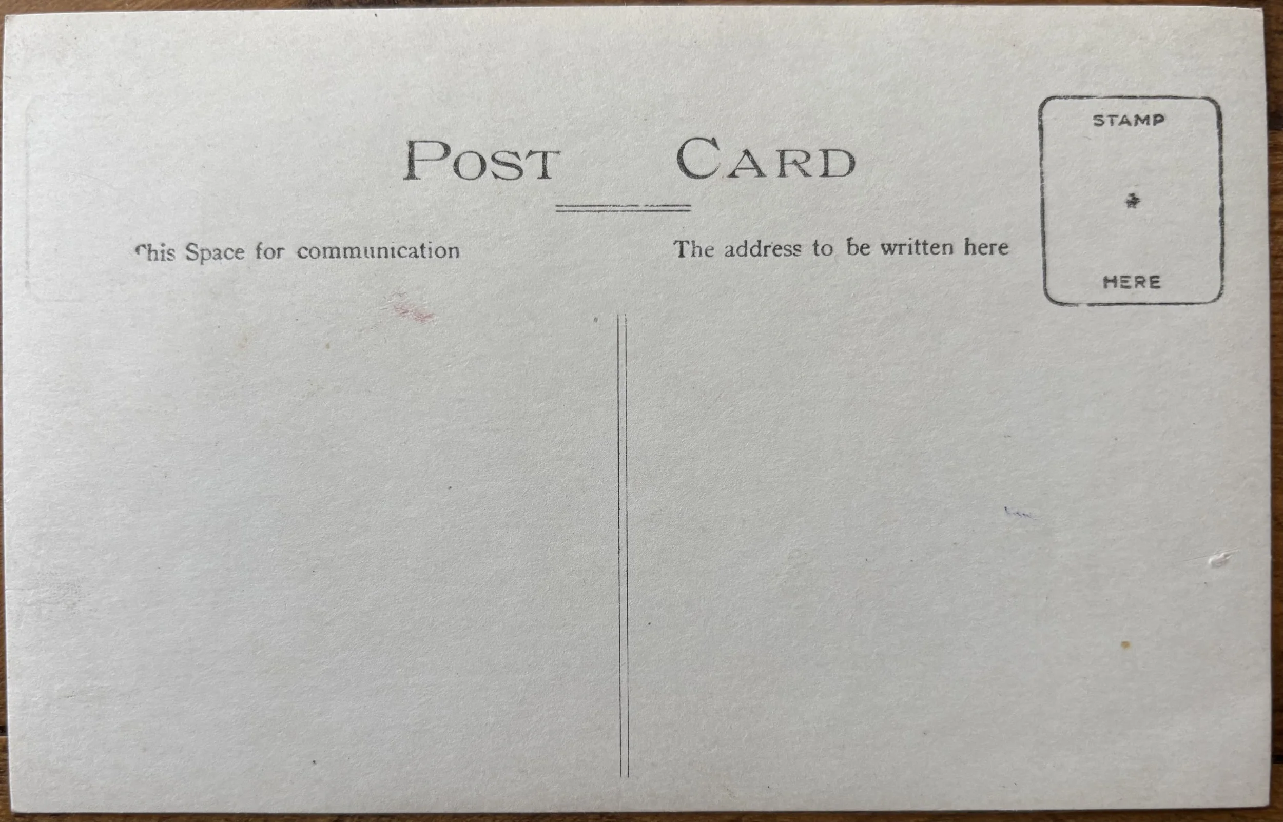 Back of postcard portrait by Kettle, Scarborough Photographer