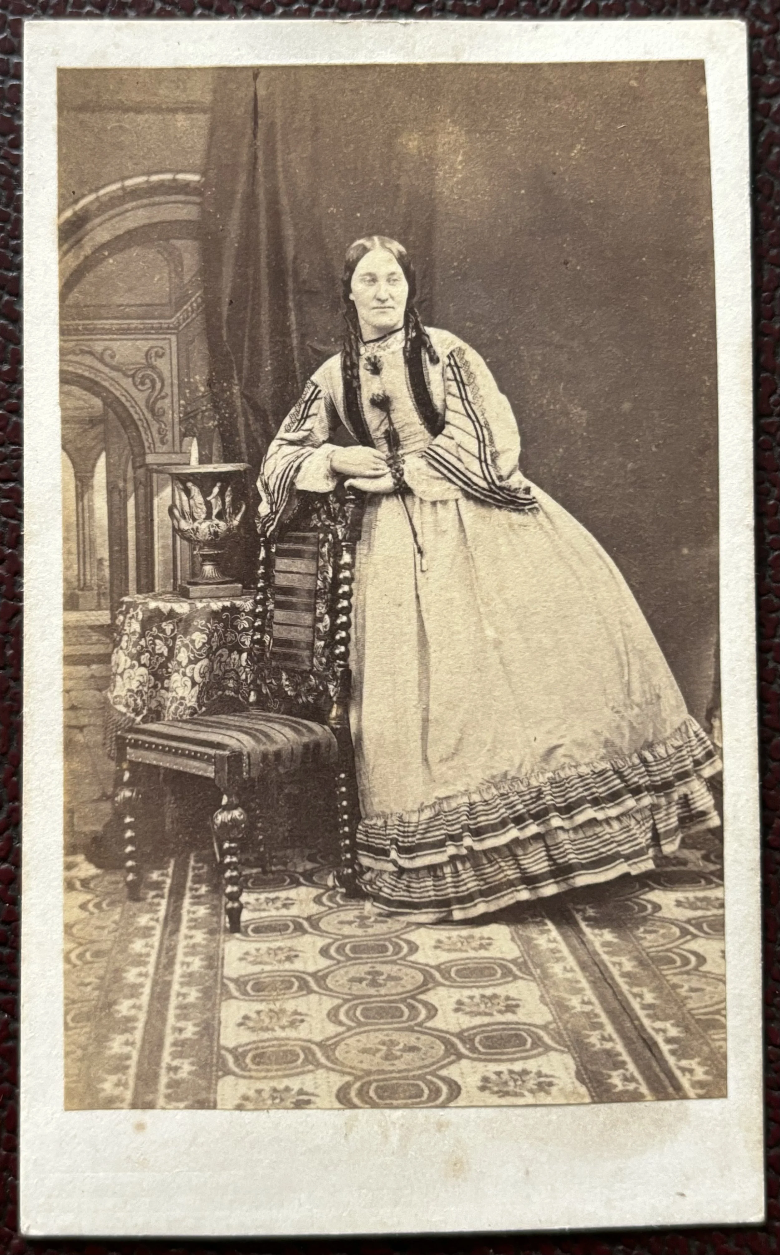 carte de visite of an unknown woman by Henry Holder, Scarborough