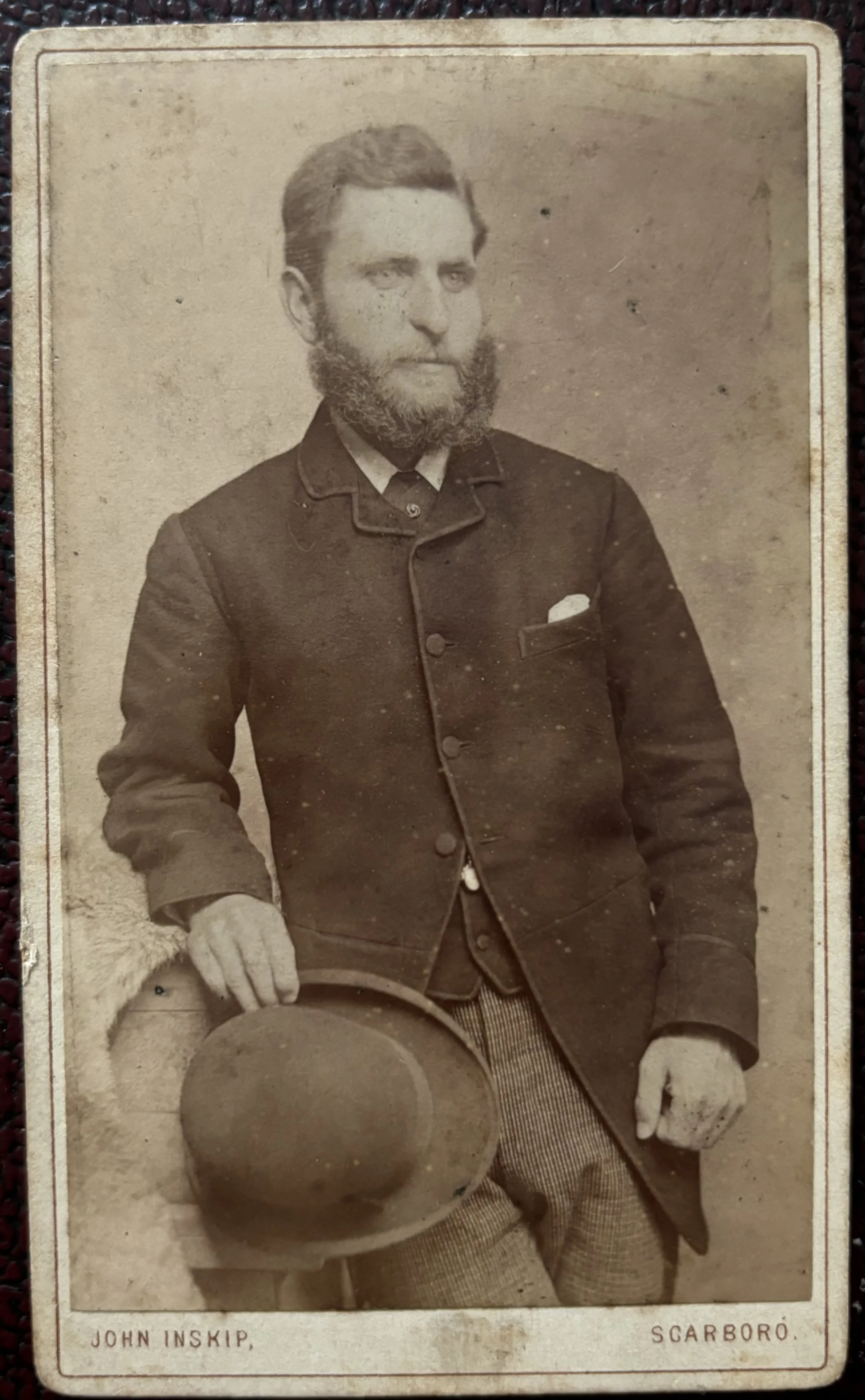Portrait of an unknown man by John Inskip of Scarborough